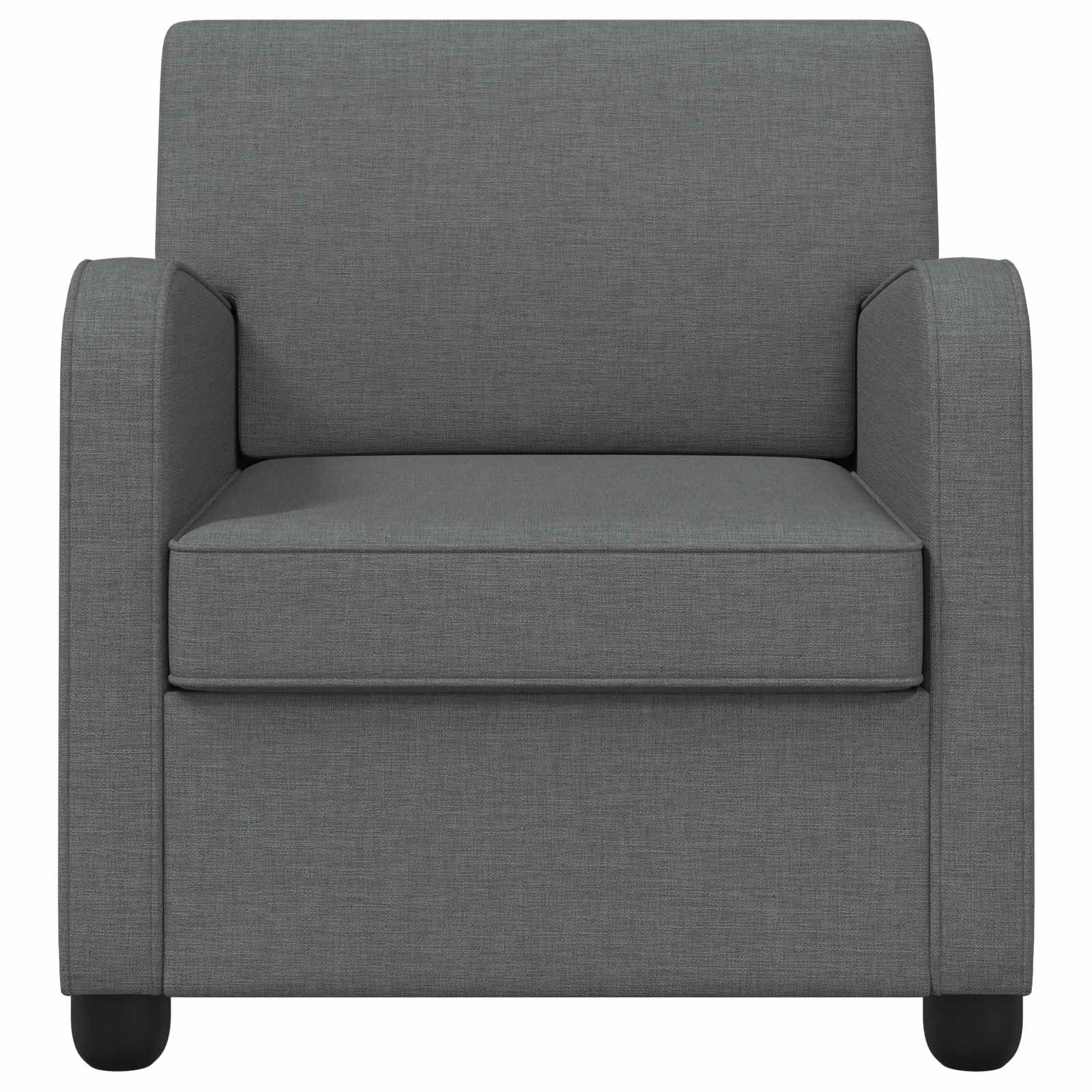 Grey Fabric Armchair Modern 70x79x78cm