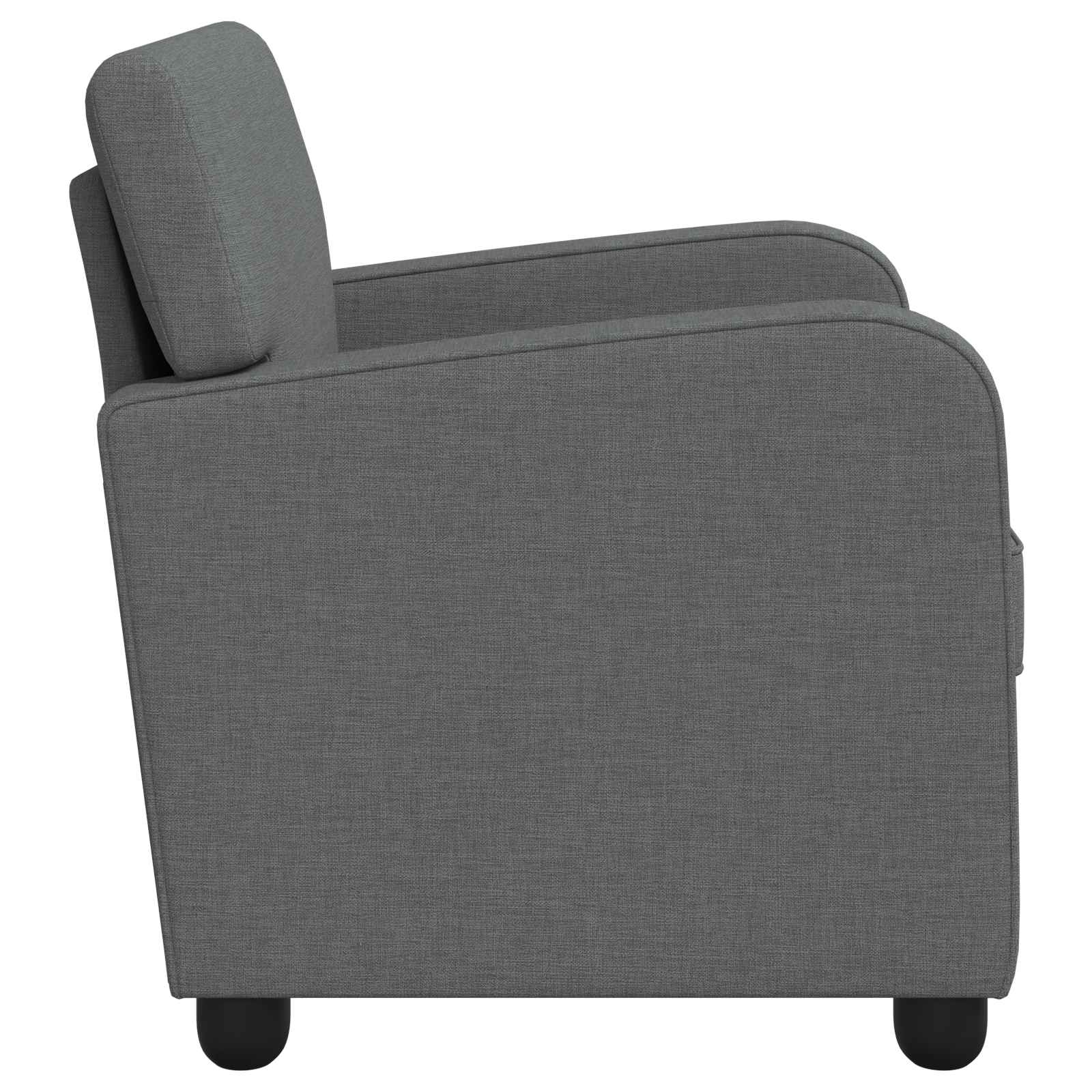 Grey Fabric Armchair Modern 70x79x78cm