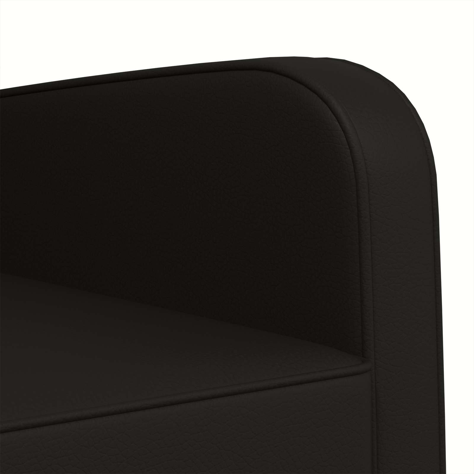 Black Faux Leather Armchair 70x79x78cm