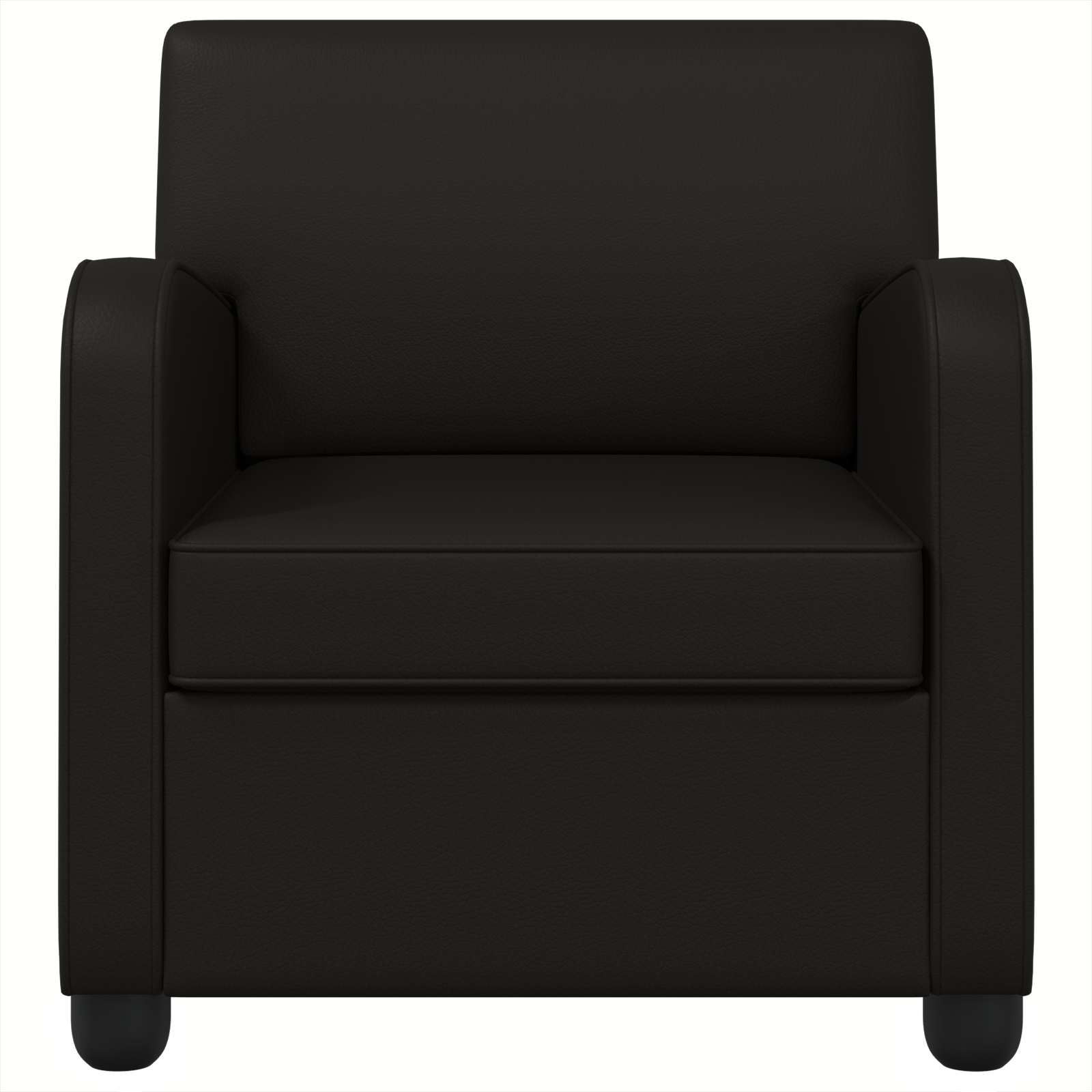Black Faux Leather Armchair 70x79x78cm