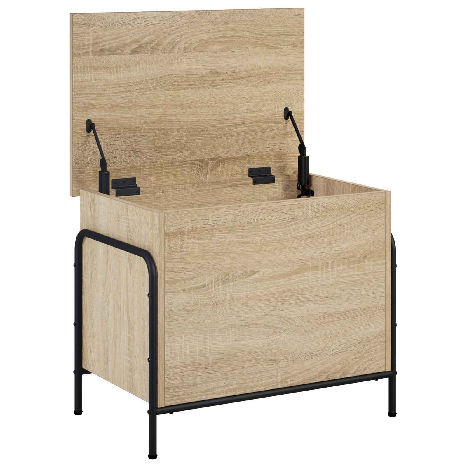 Storage Box Oak Finish 80x40x49.5cm
