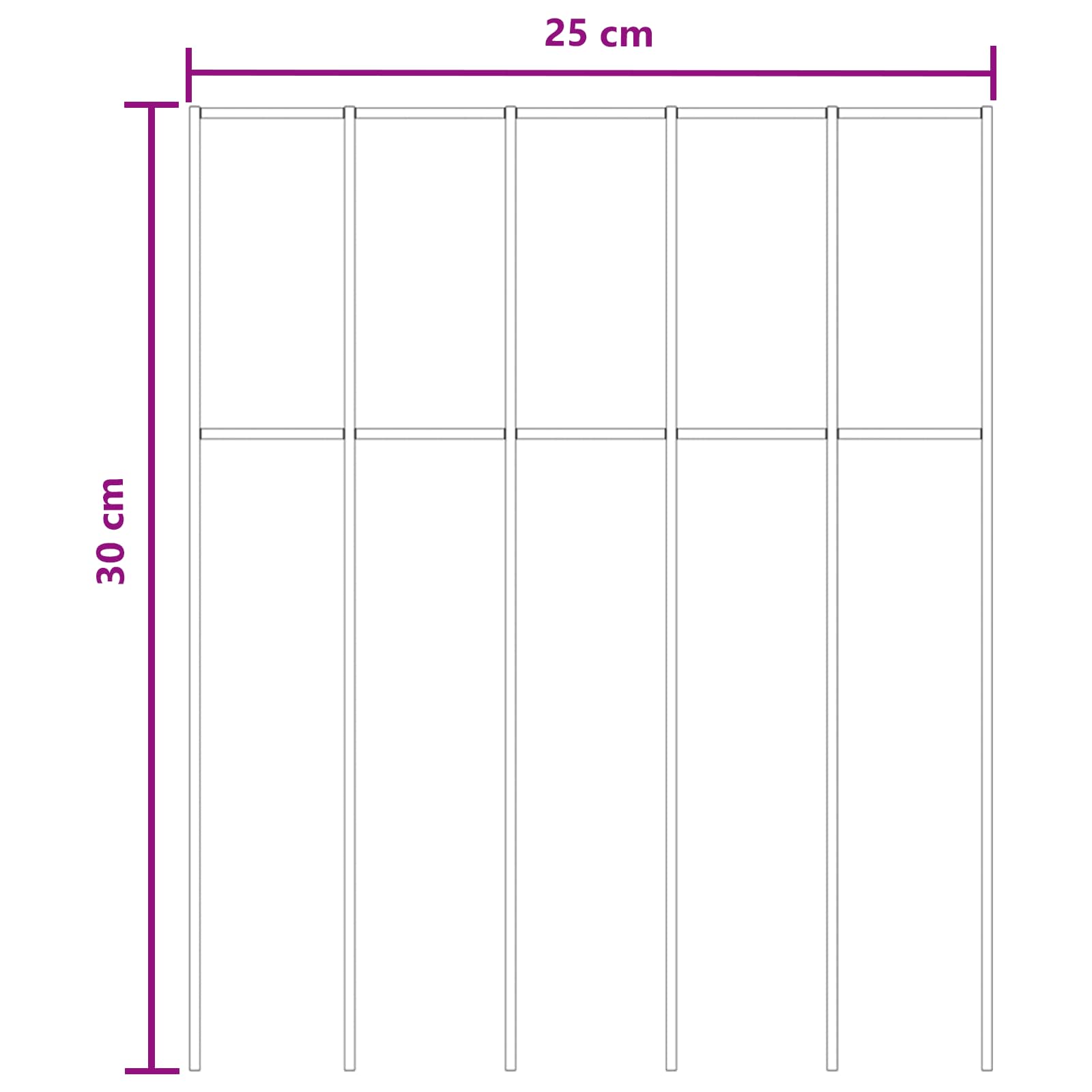 Galvanised Steel Garden Fence Panels 12pc | Simpledeals