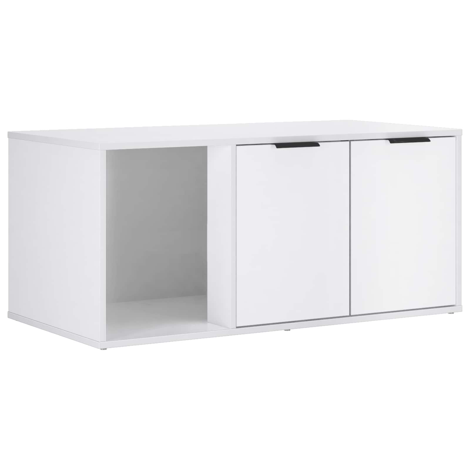 Cat Crate Furniture White Wood 100x49x45cm