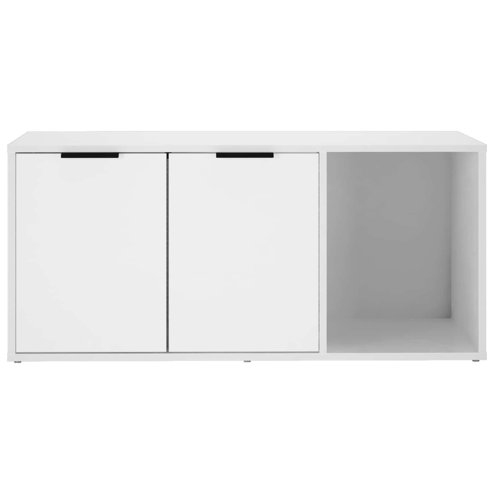 Cat Crate Furniture White Wood 100x49x45cm