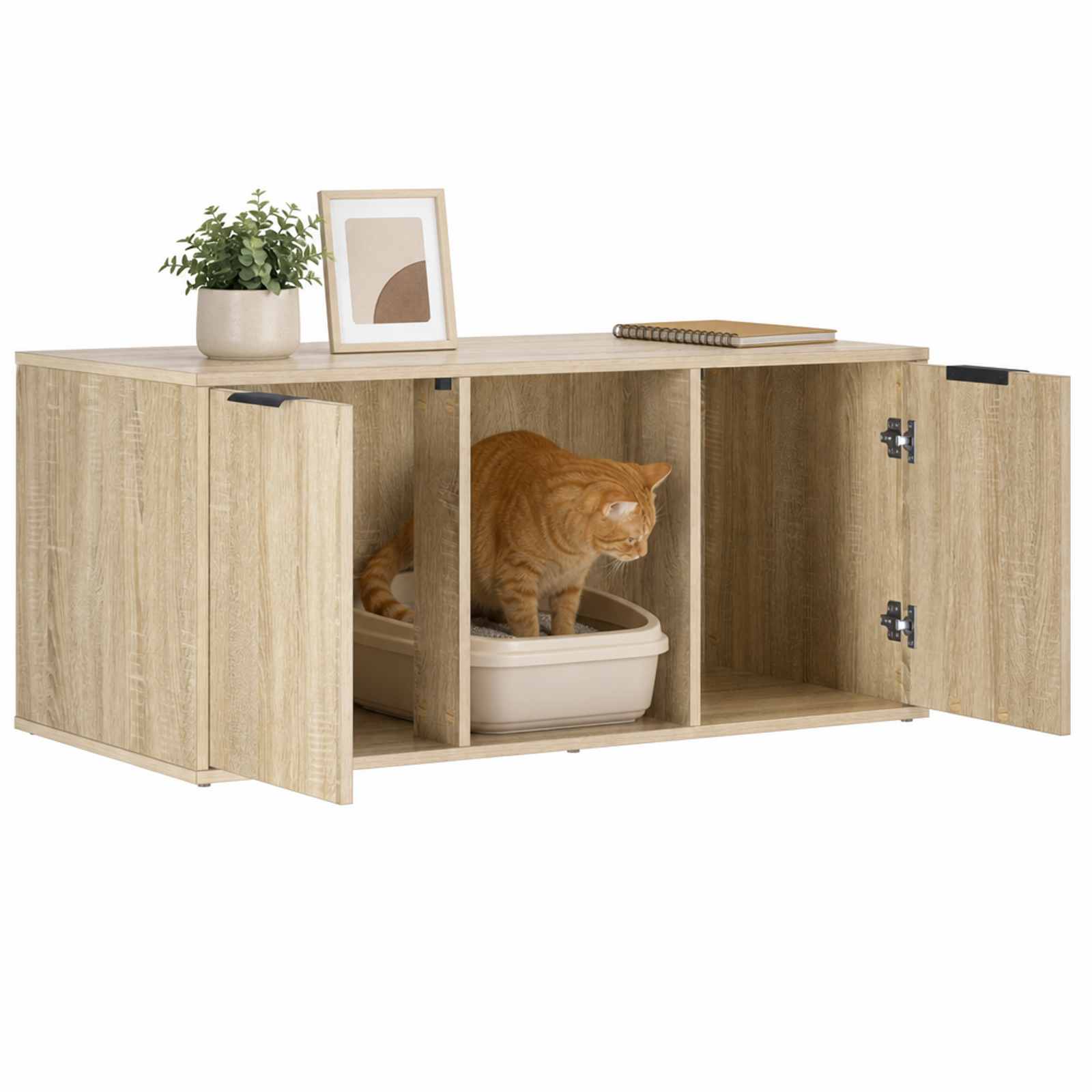 Cat Crate Furniture Oak 100x49x45cm