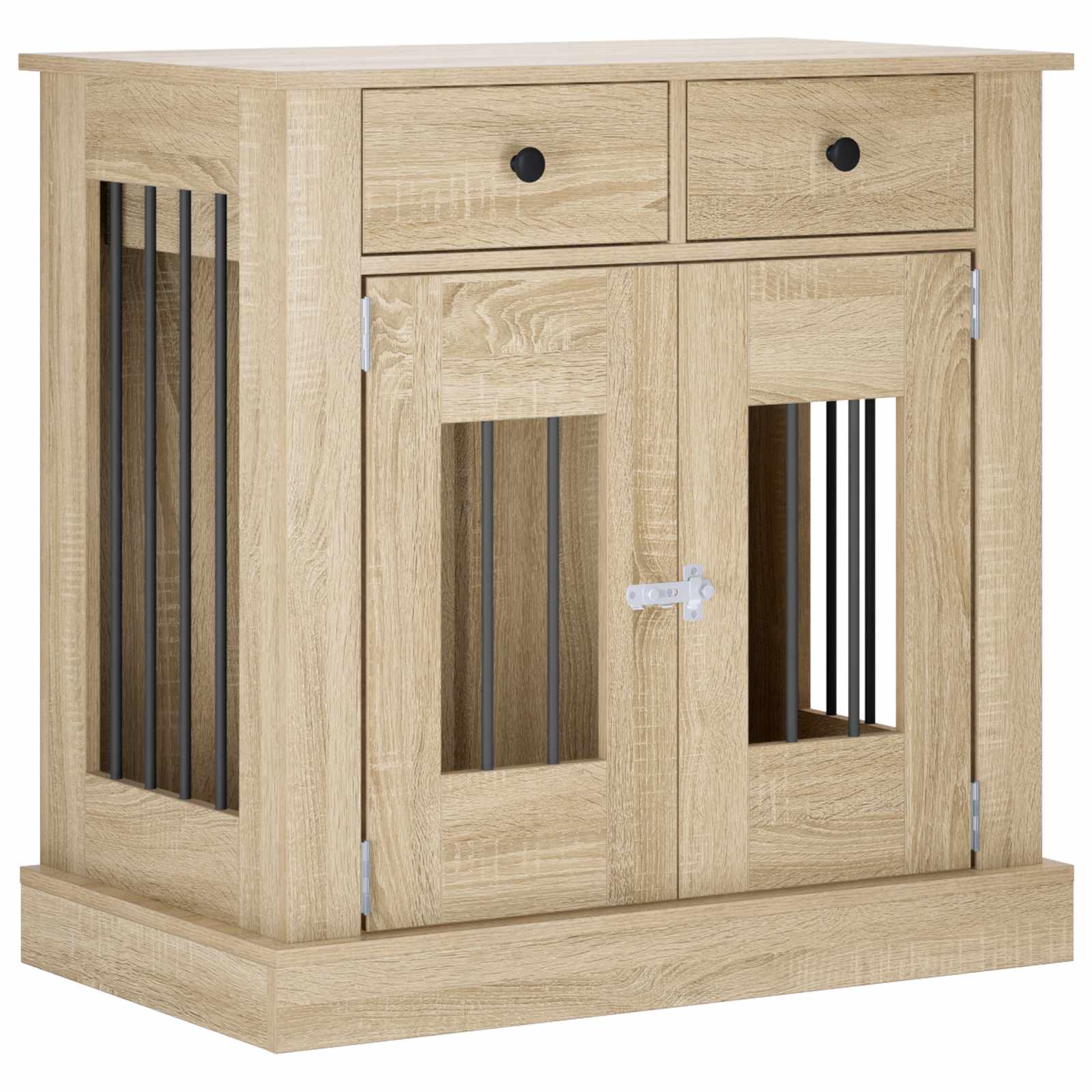Dog Crate Furniture Oak 80x47.5x80cm