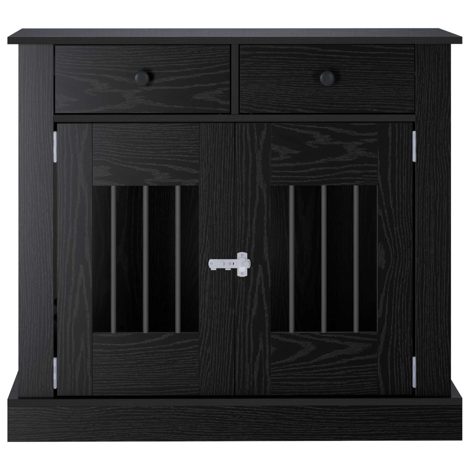 Dog Crate Furniture Black Oak 90x47.5x80cm