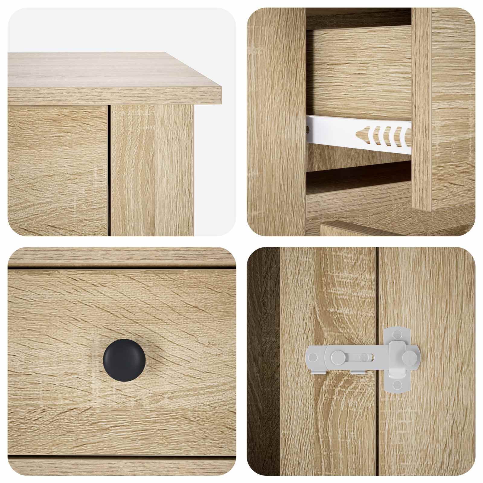 Dog Crate Furniture Oak 50x47.5x80cm