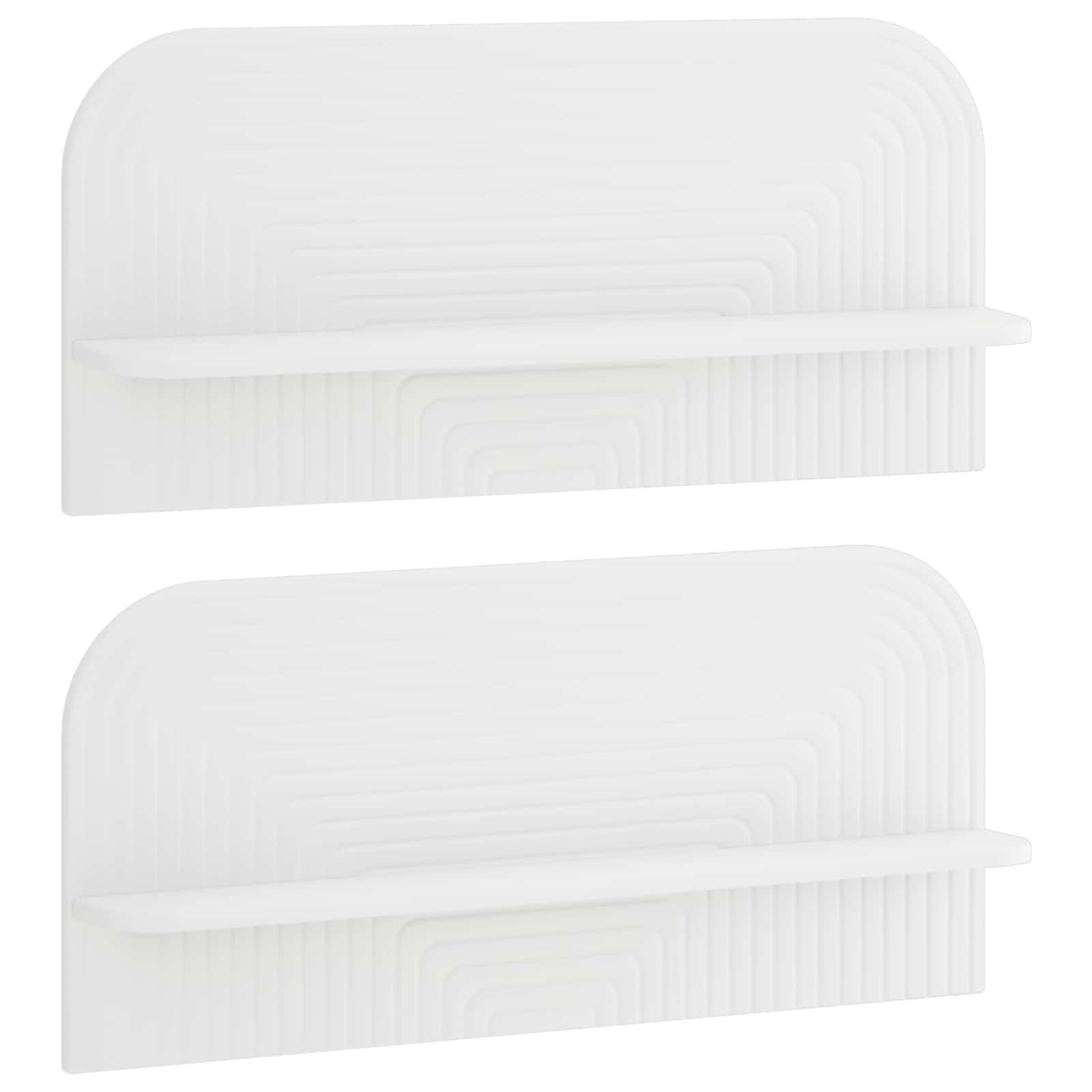 Wall Shelf White Engineered Wood 80.5x13.5x37.5cm