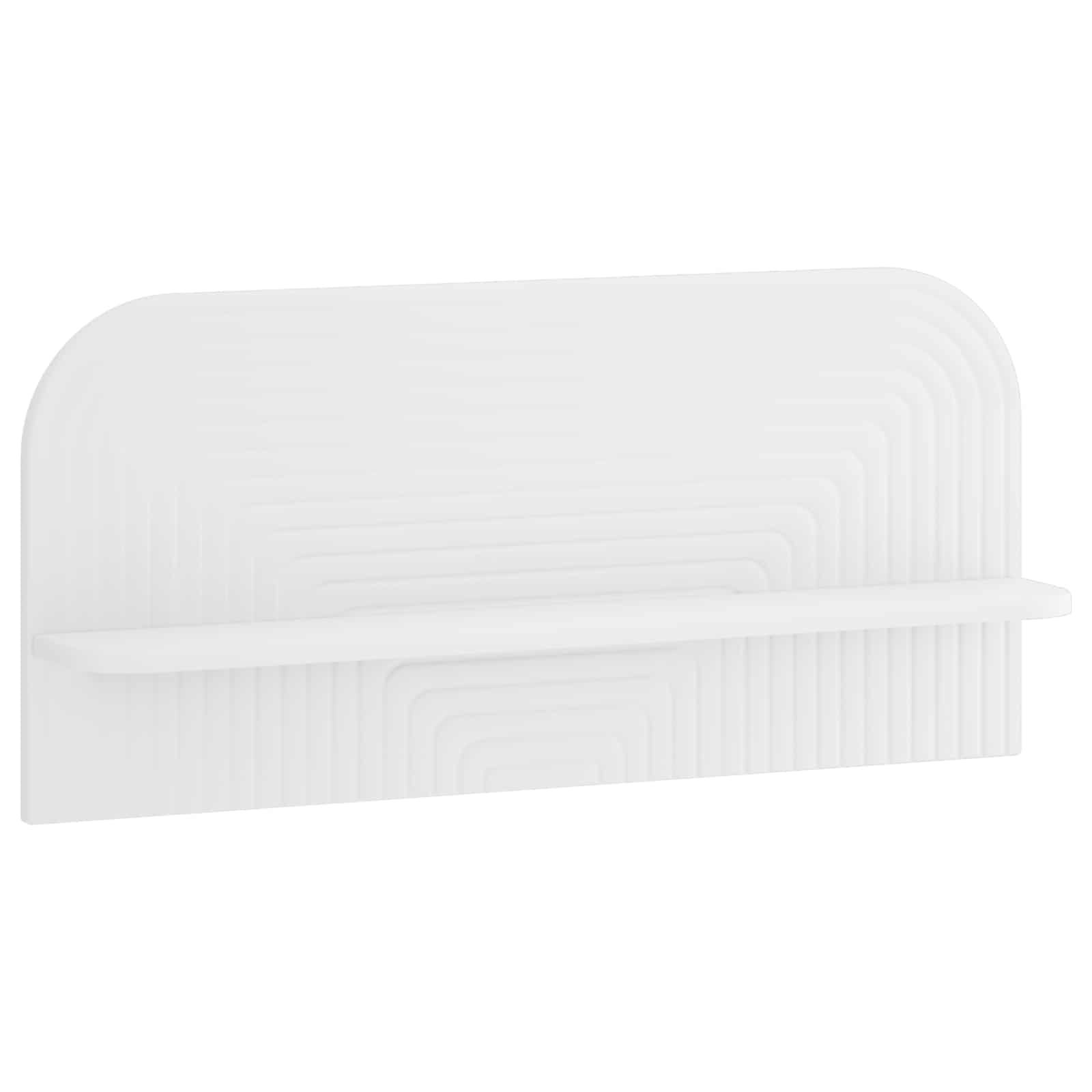 Wall Shelf White Engineered Wood 80.5x13.5x37.5cm