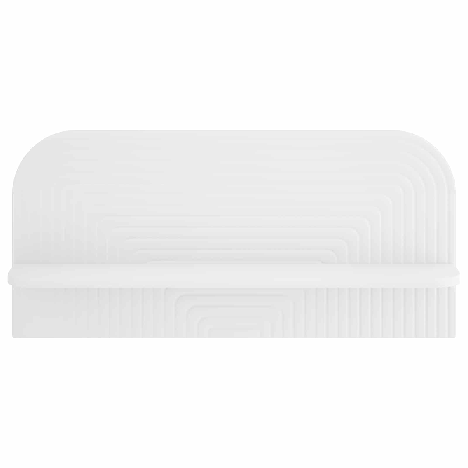 Wall Shelf White Engineered Wood 80.5x13.5x37.5cm