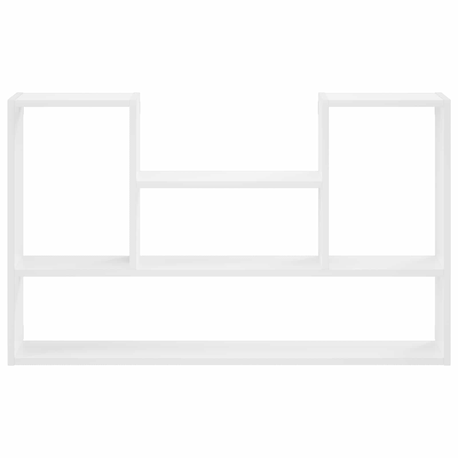 Wall Shelf White Engineered 100x17x60cm