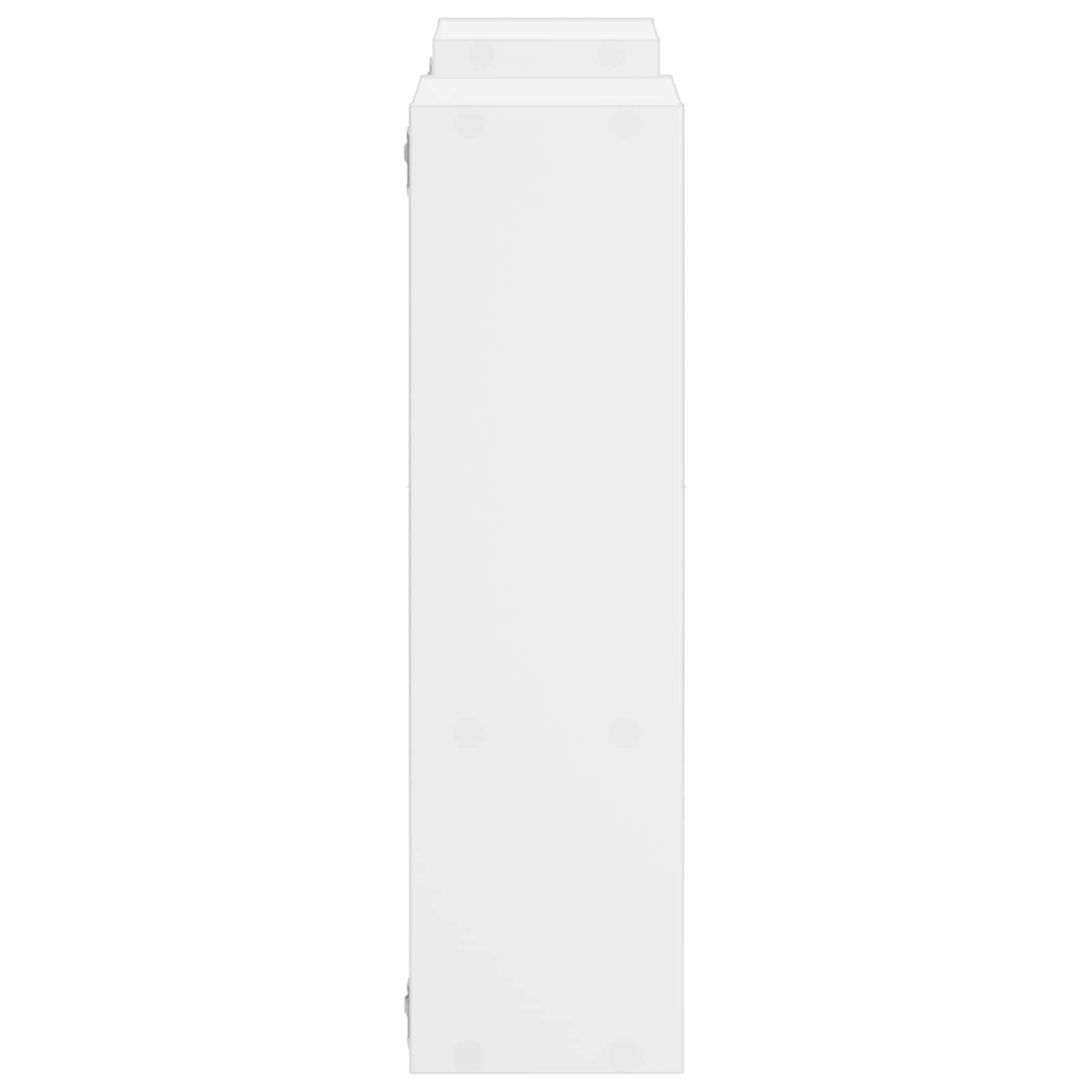 Wall Shelf White Engineered 100x17x60cm
