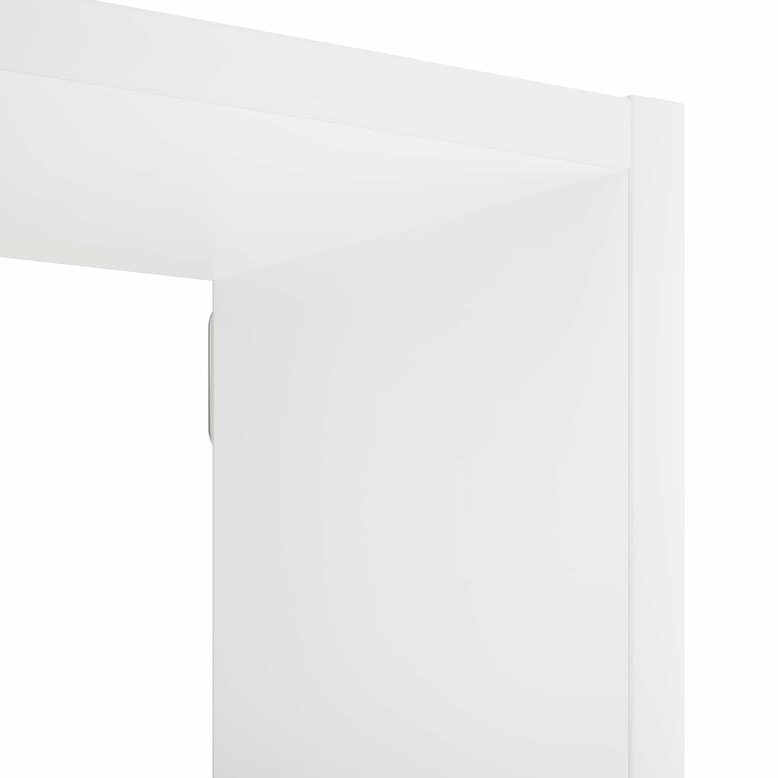 White Wall Shelf Engineered Wood 70x17x101cm