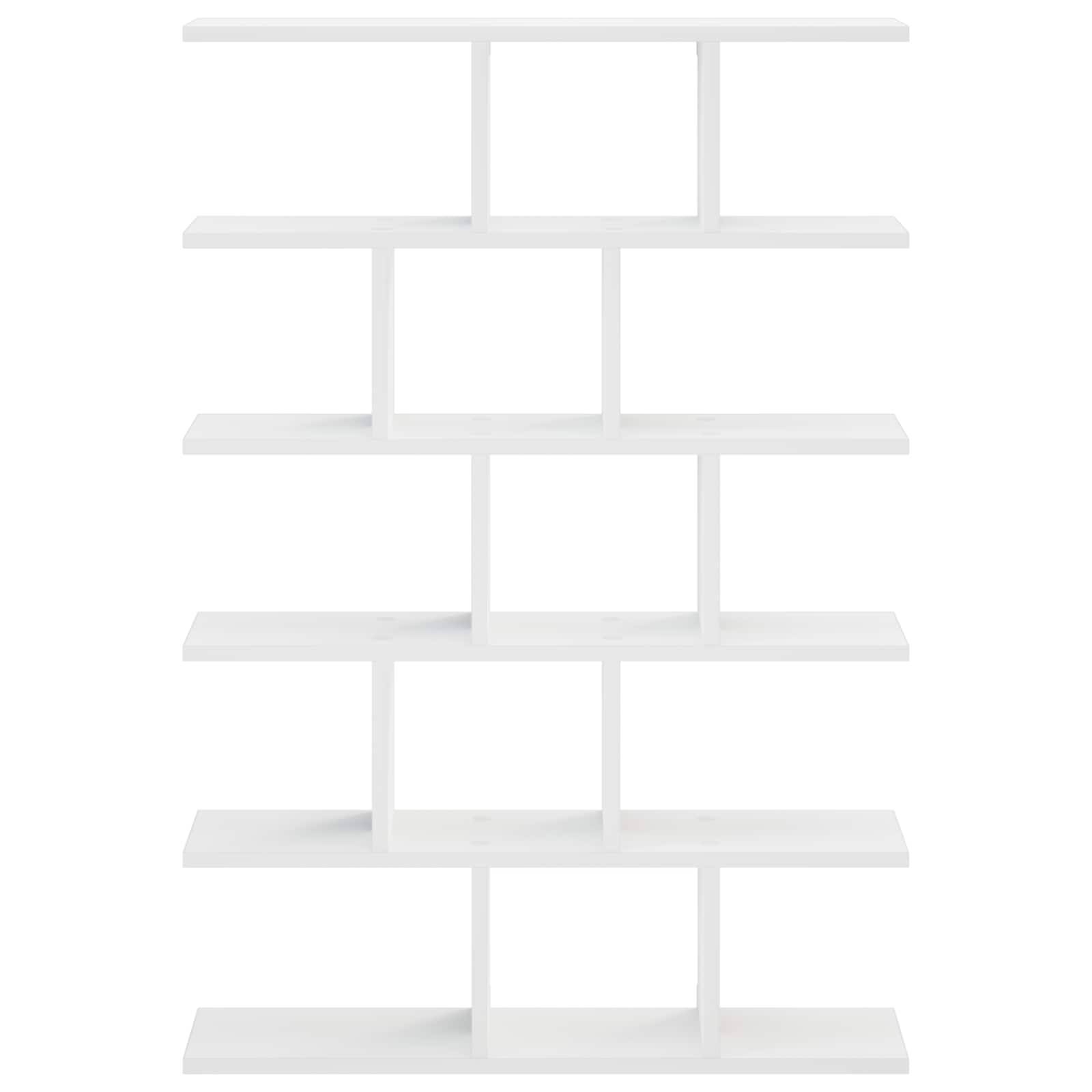 White Wall Shelf Engineered Wood 70x17x101cm