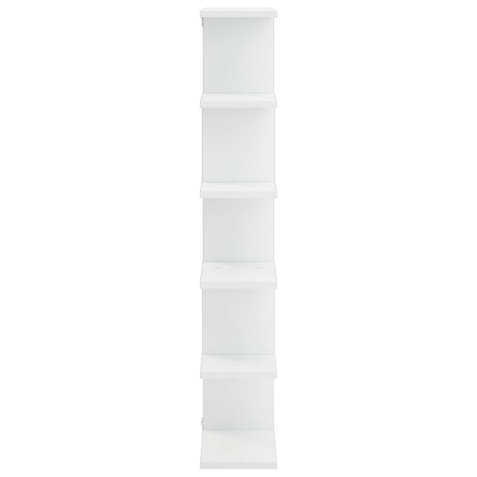 White Wall Shelf Engineered Wood 70x17x101cm