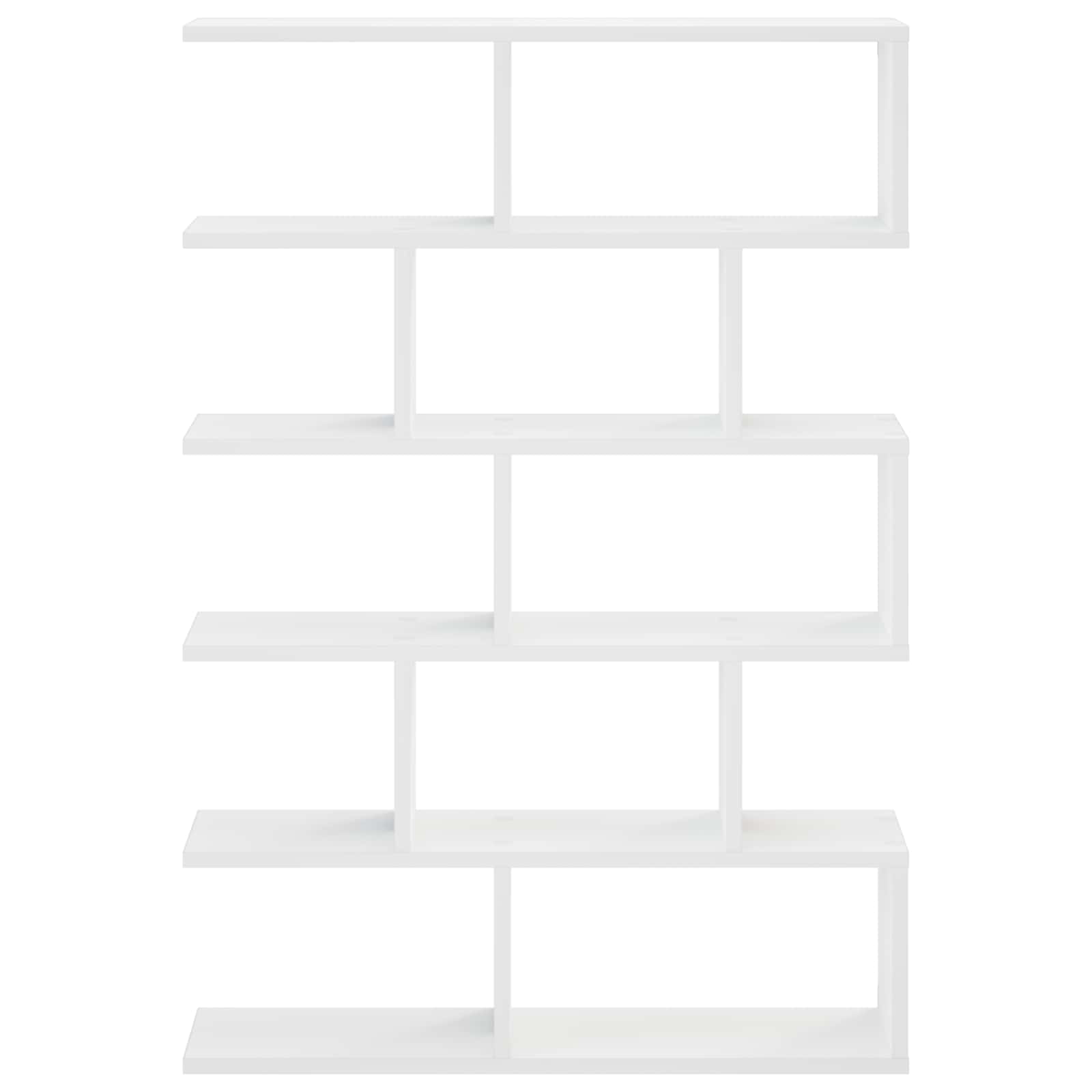 Wall Shelf White Engineered 70x17x101cm