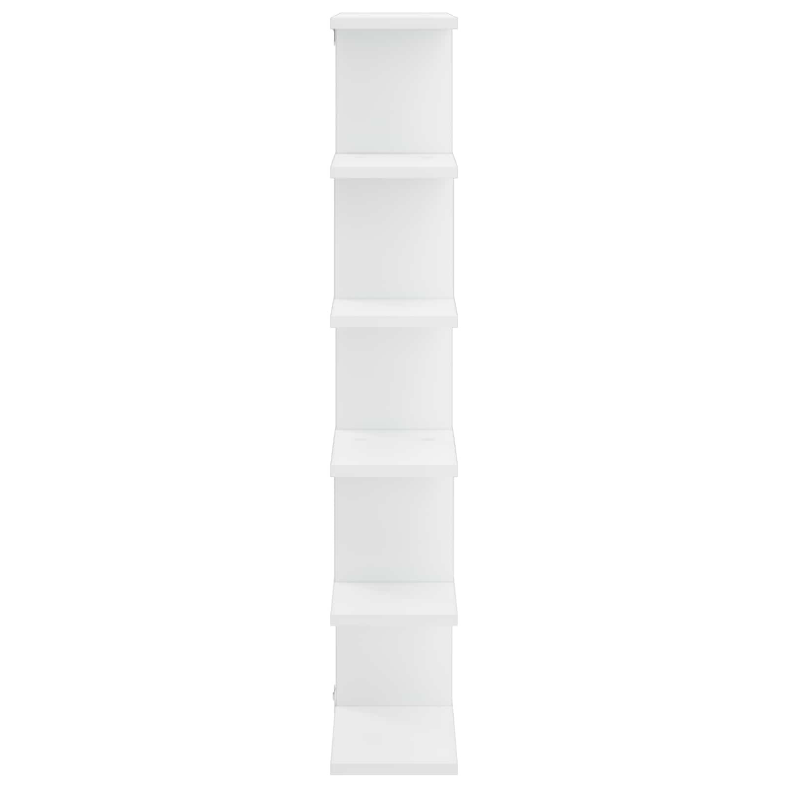 Wall Shelf White Engineered 70x17x101cm