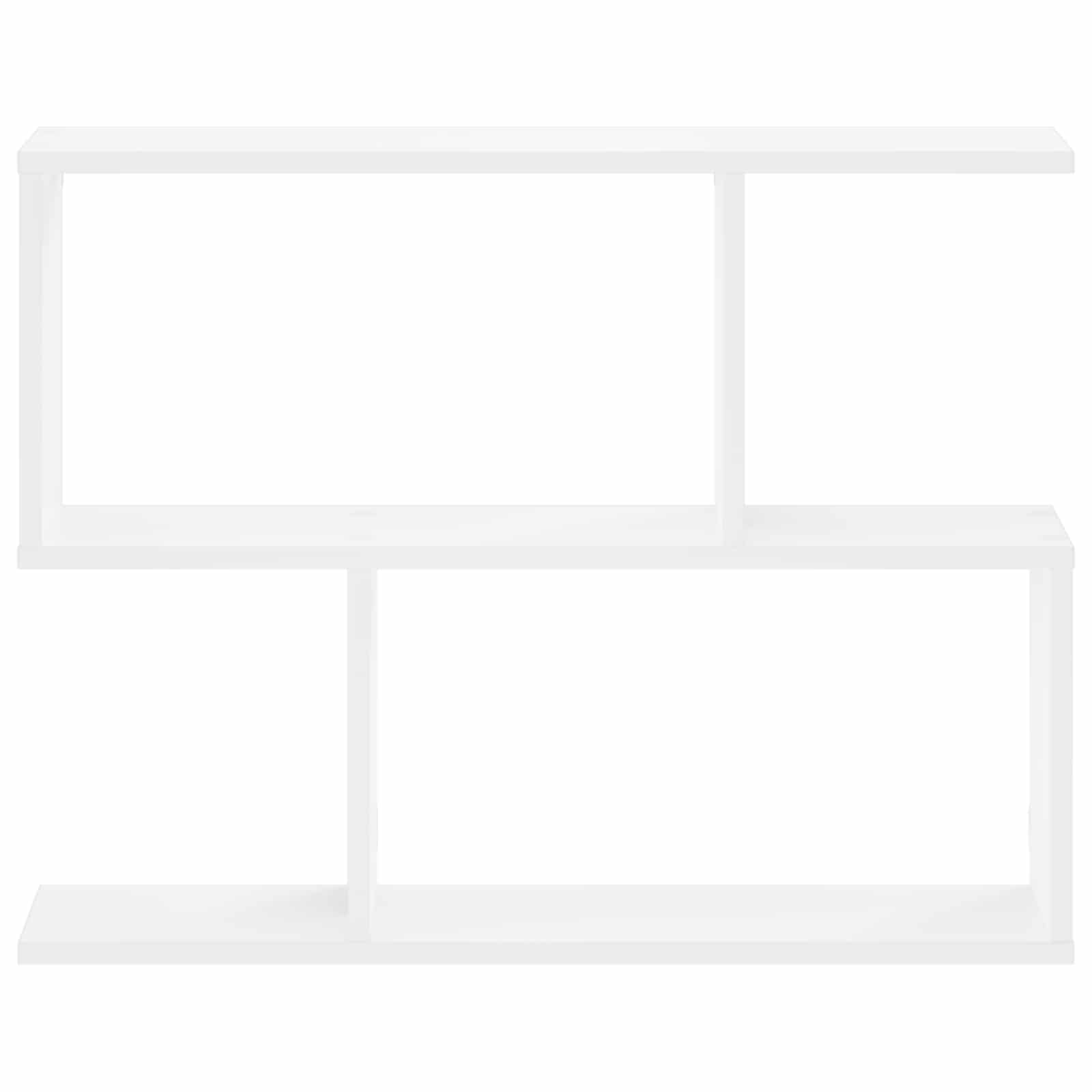 Wall Shelf White Modern 72x17x55.5cm