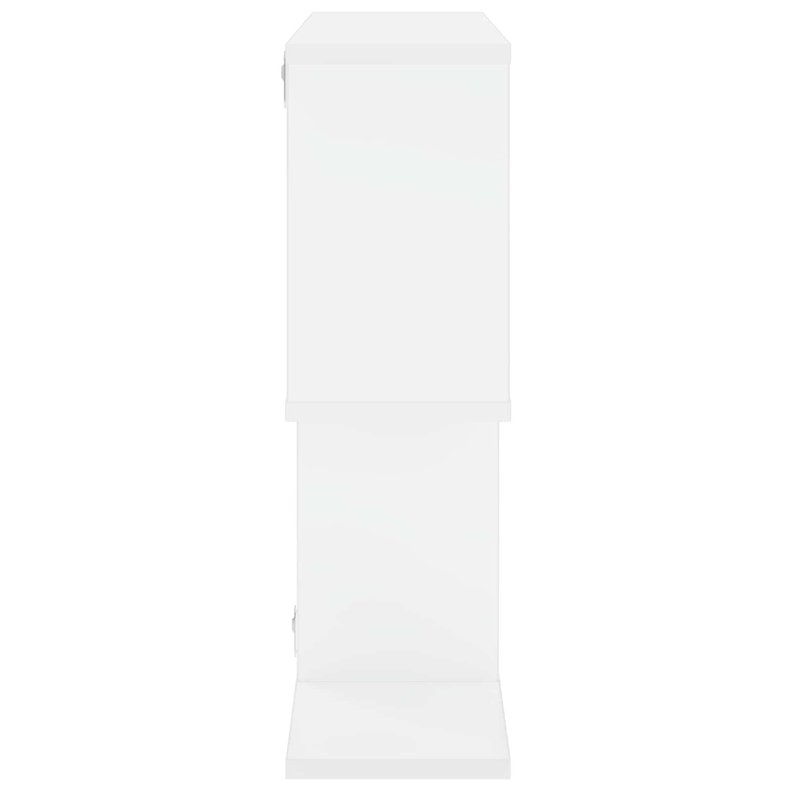 Wall Shelf White Modern 72x17x55.5cm