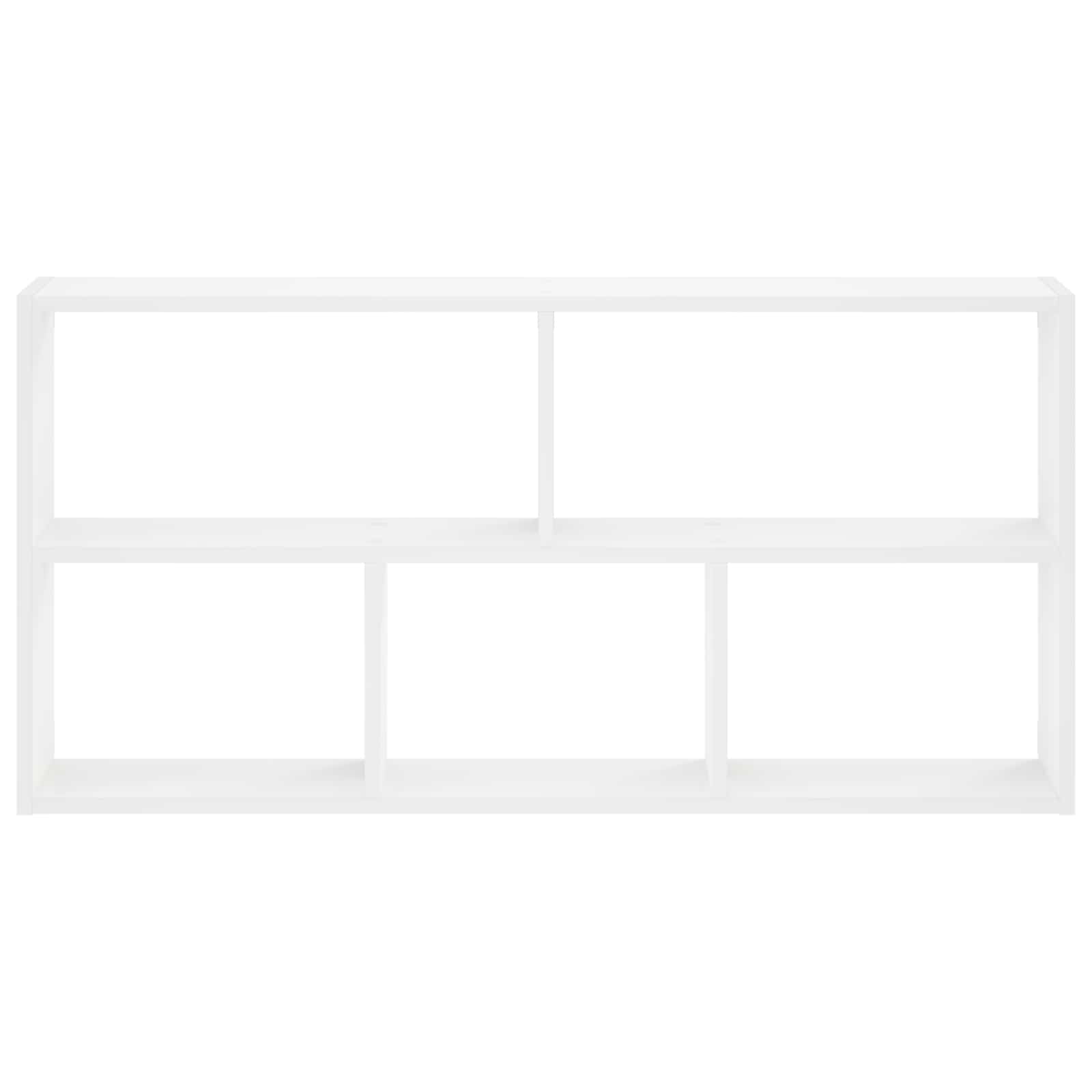 White Wall Shelf Engineered Wood 102x17x50cm