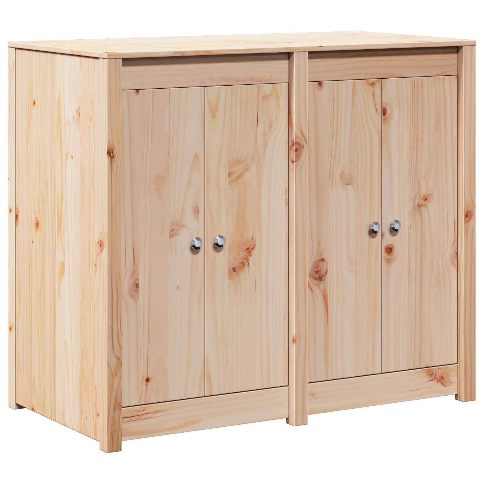 Outdoor Kitchen Cabinet Natural Wood 106x55x92cm