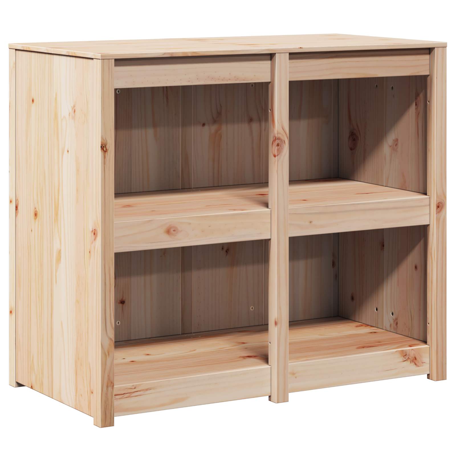 Outdoor Kitchen Cabinet Natural Wood 106x55x92cm