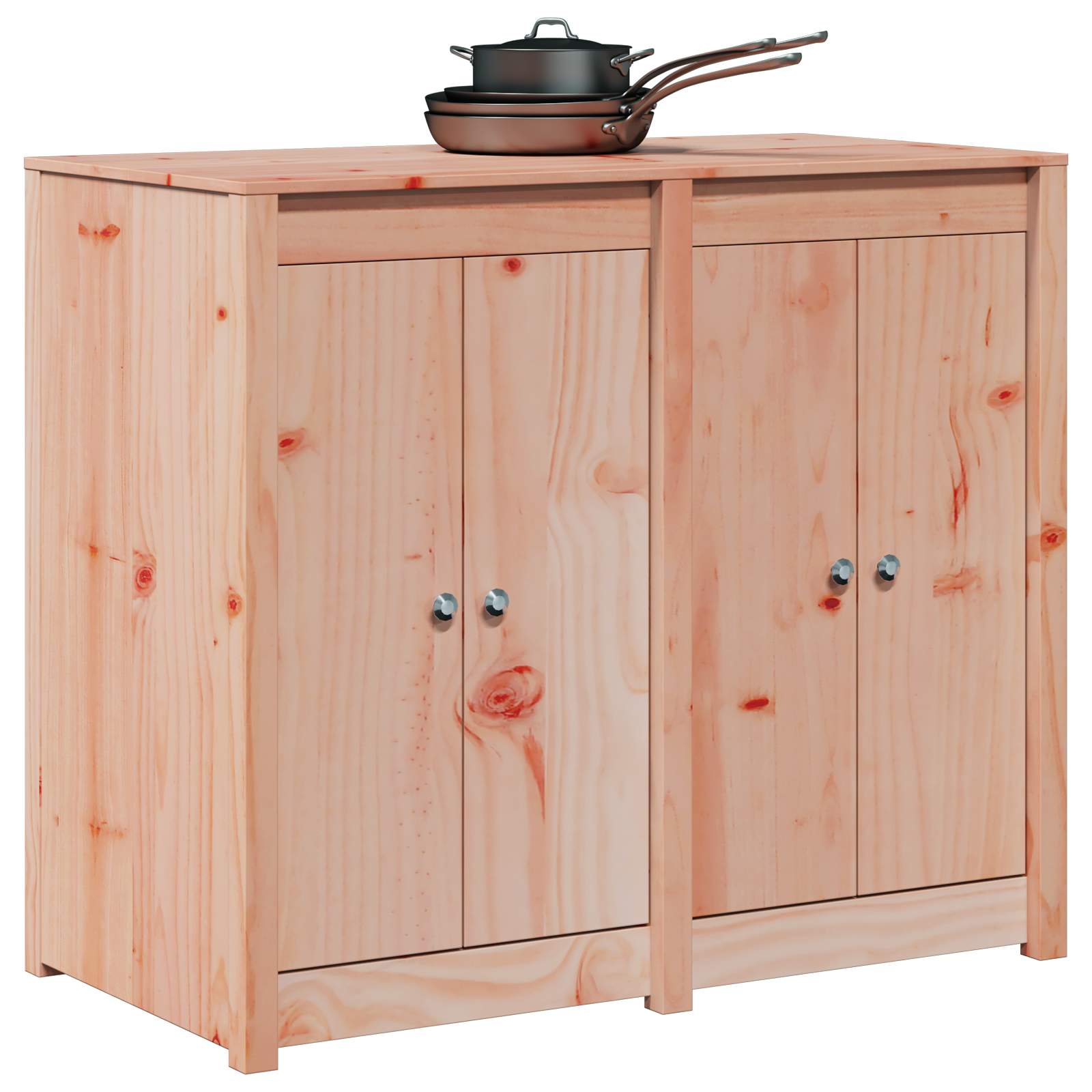 Outdoor Kitchen Cabinet White 106x55x92cm
