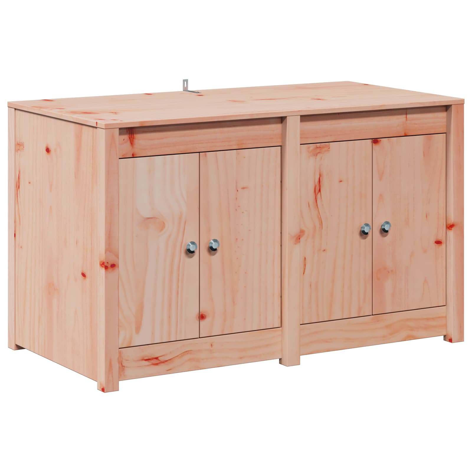 Outdoor Kitchen Cabinet White Solid Wood 106x55x92cm