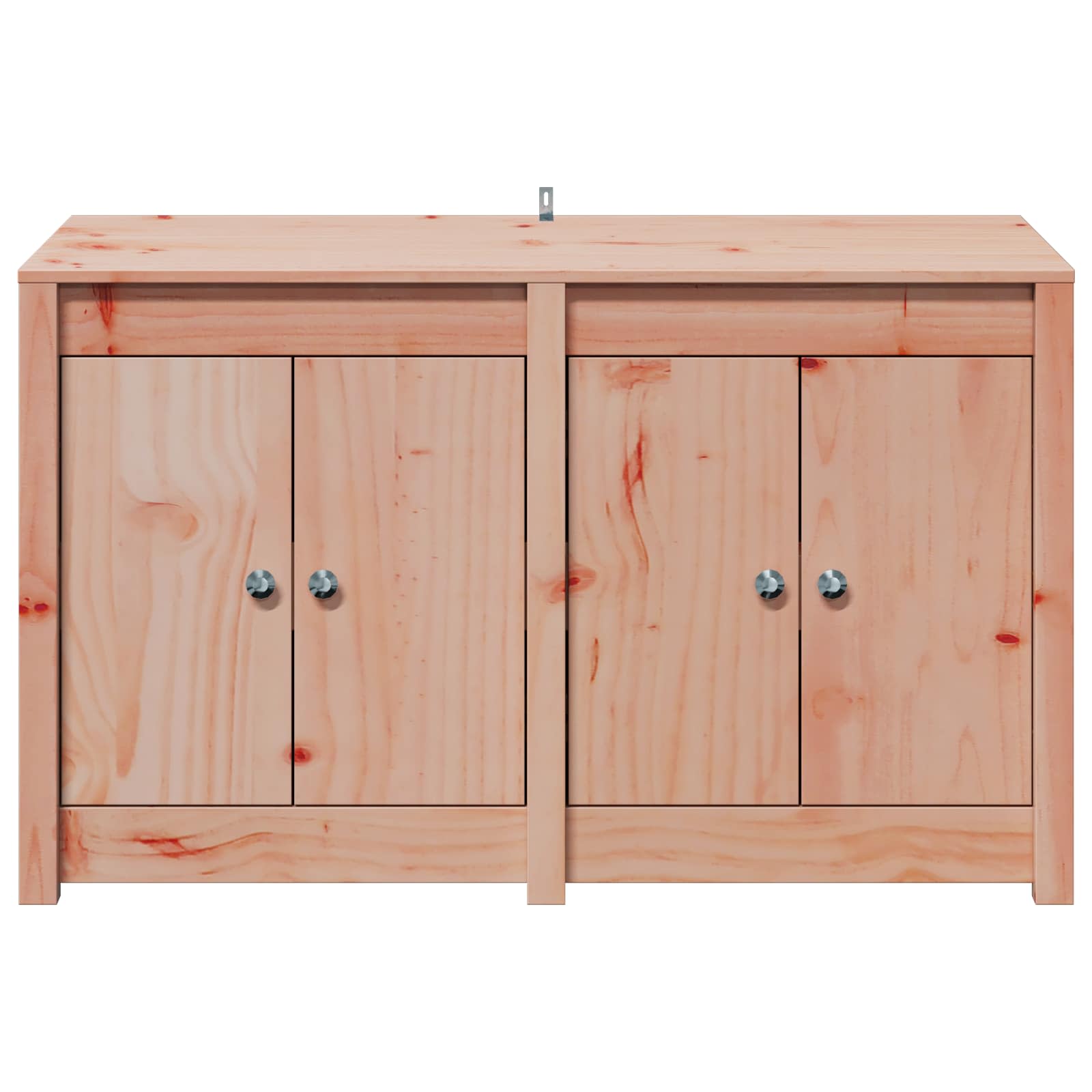 Outdoor Kitchen Cabinet White Solid Wood 106x55x92cm