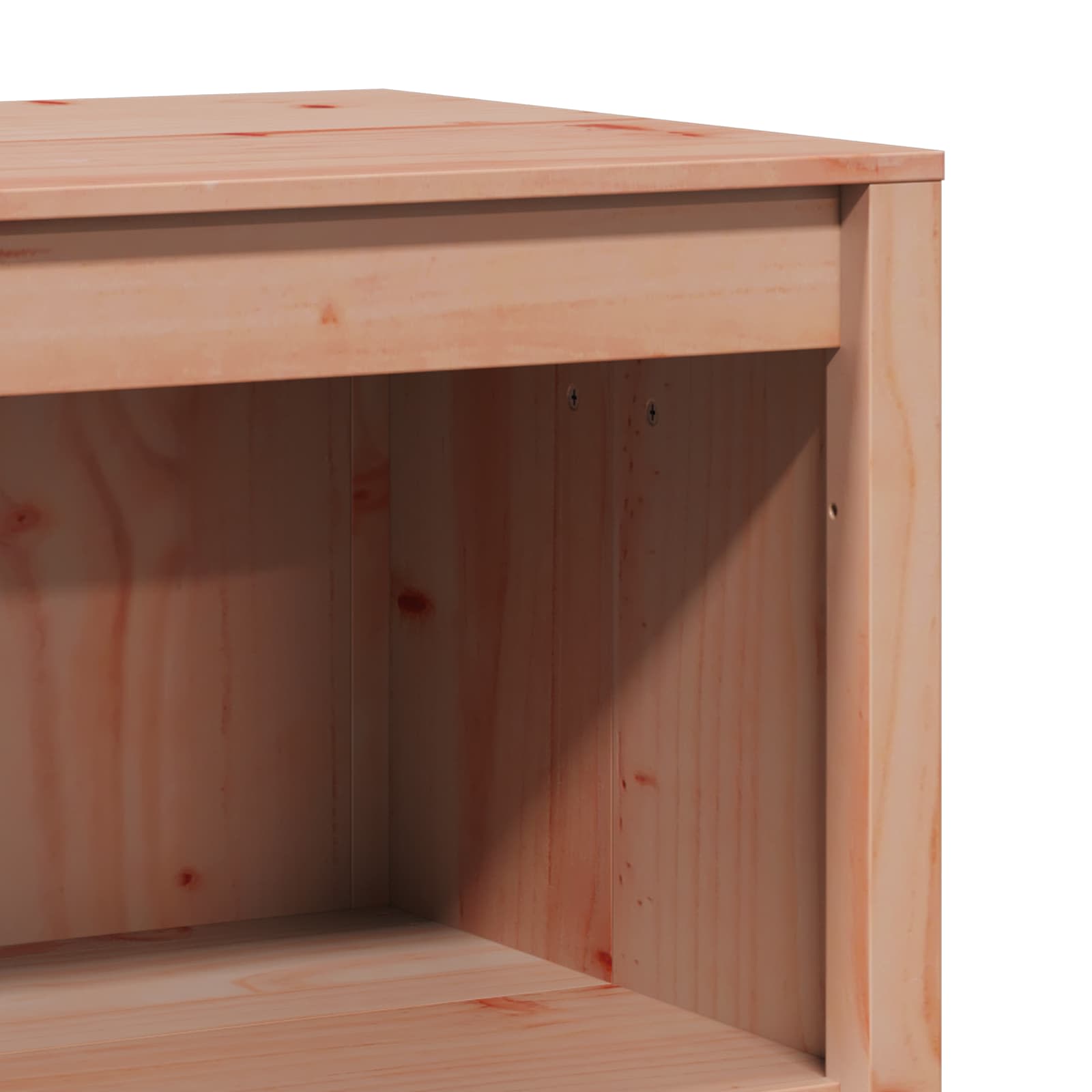 Outdoor Kitchen Cabinet Natural Wood 102.5x47cm