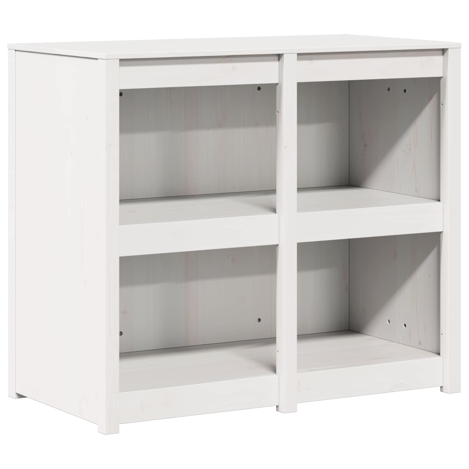 Outdoor Kitchen Cabinet White Solid Wood 318x55x92cm