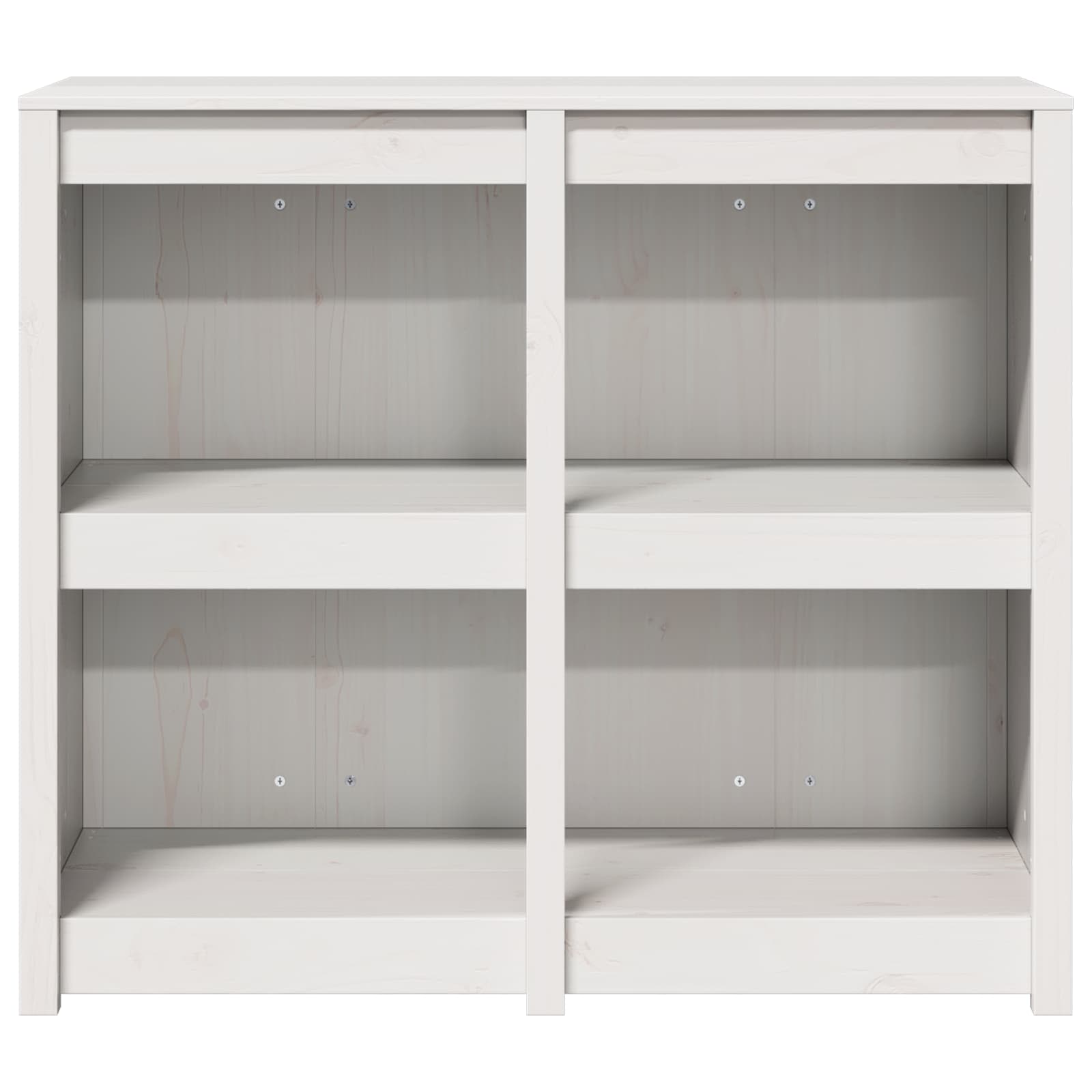 Outdoor Kitchen Cabinet White Solid Wood 318x55x92cm
