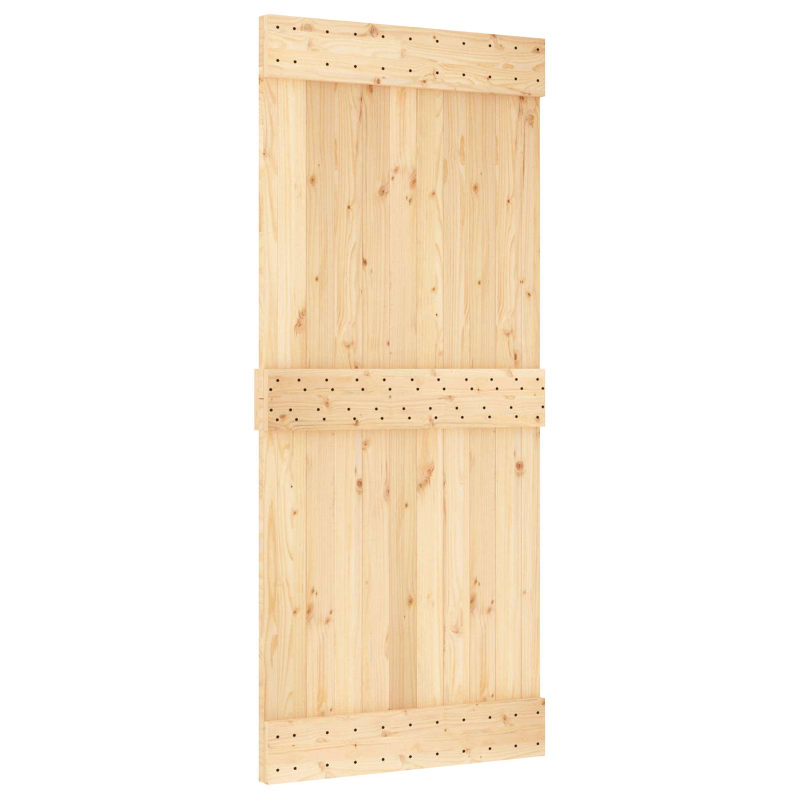 Sliding Door Natural Solid Pine 90x210cm