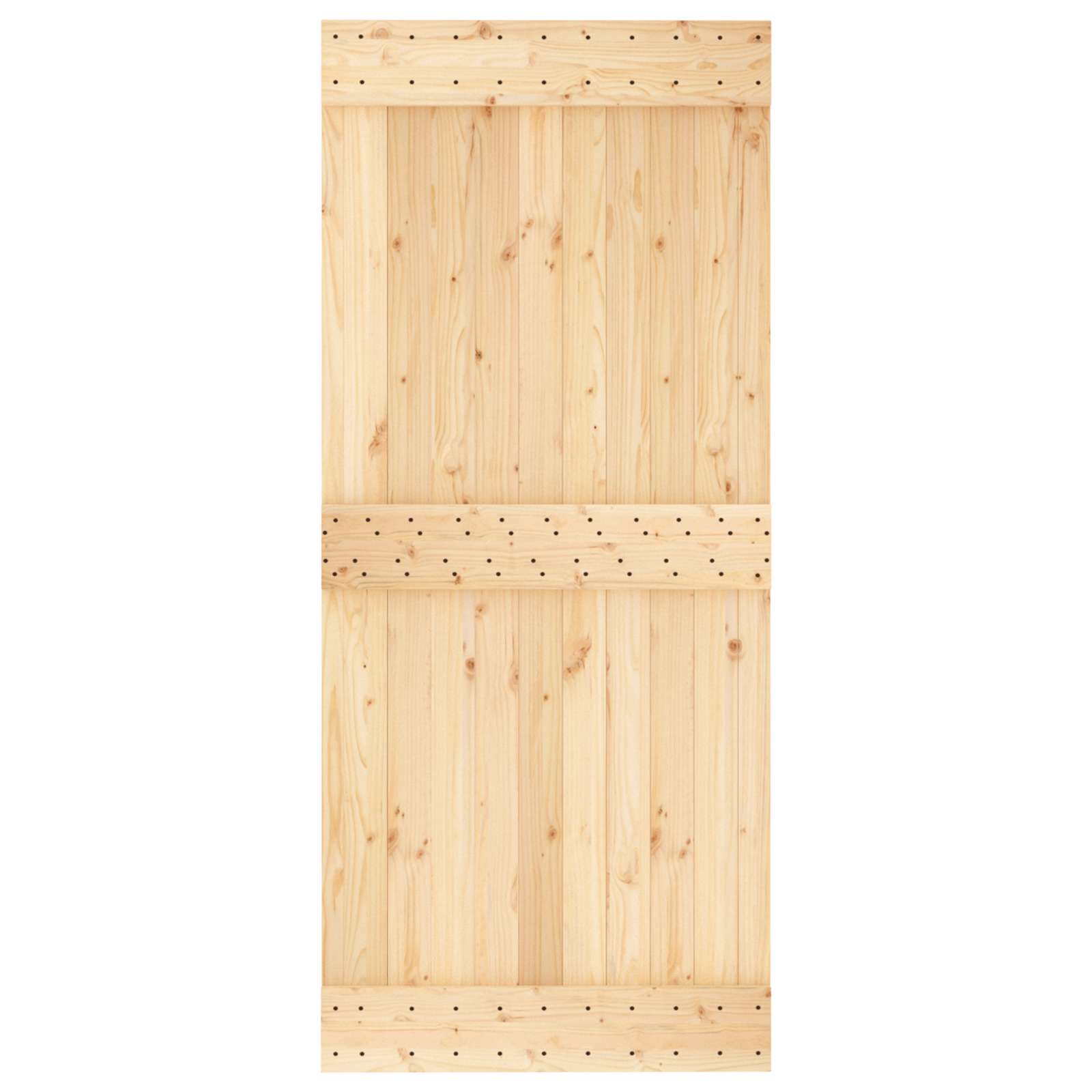 Sliding Door Natural Solid Pine 90x210cm