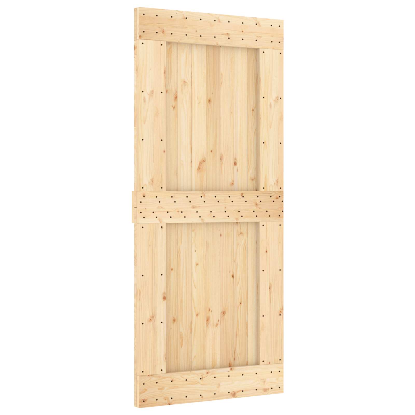 Sliding Door Natural Solid Wood 90x210cm