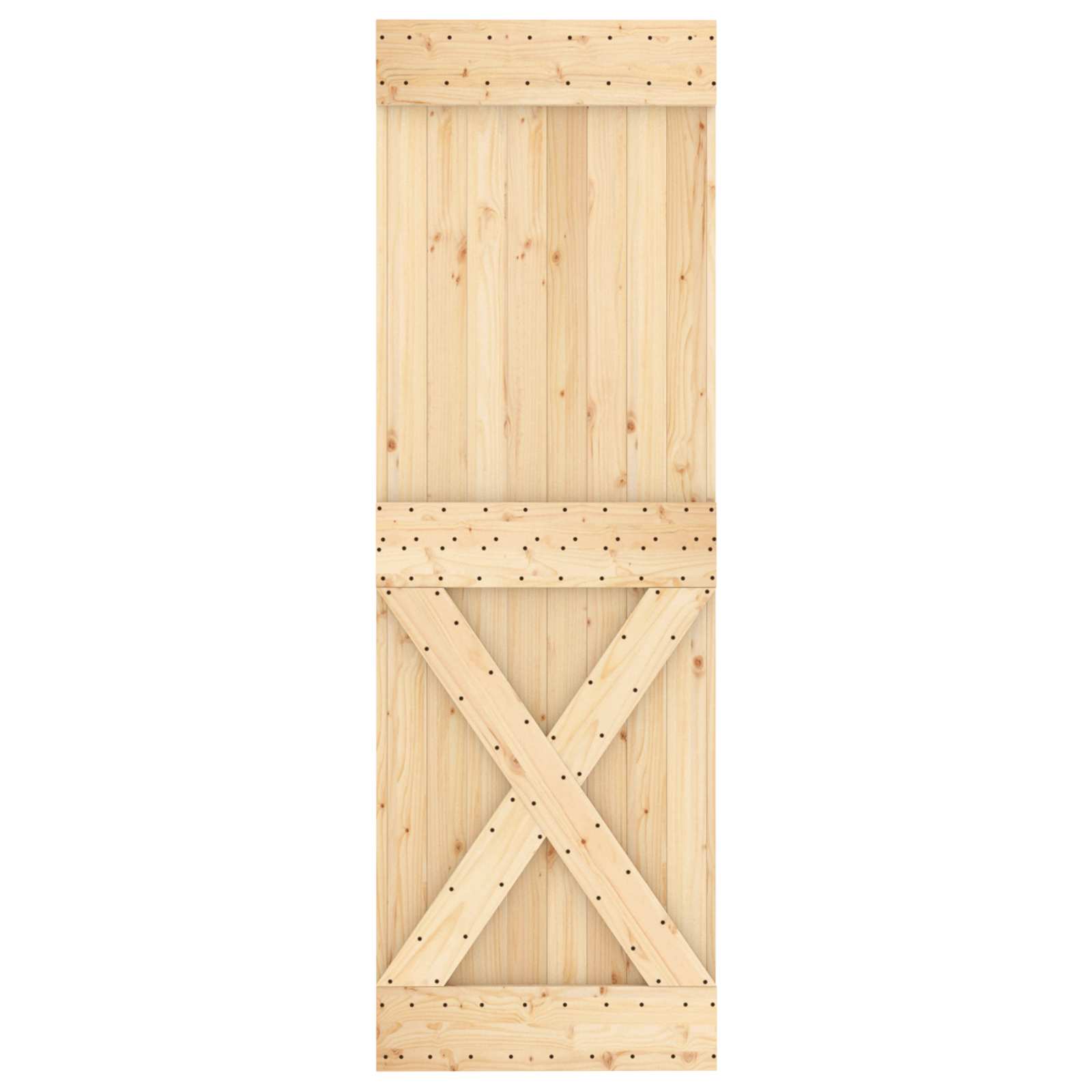 Sliding Door Natural Solid Wood 70x210cm