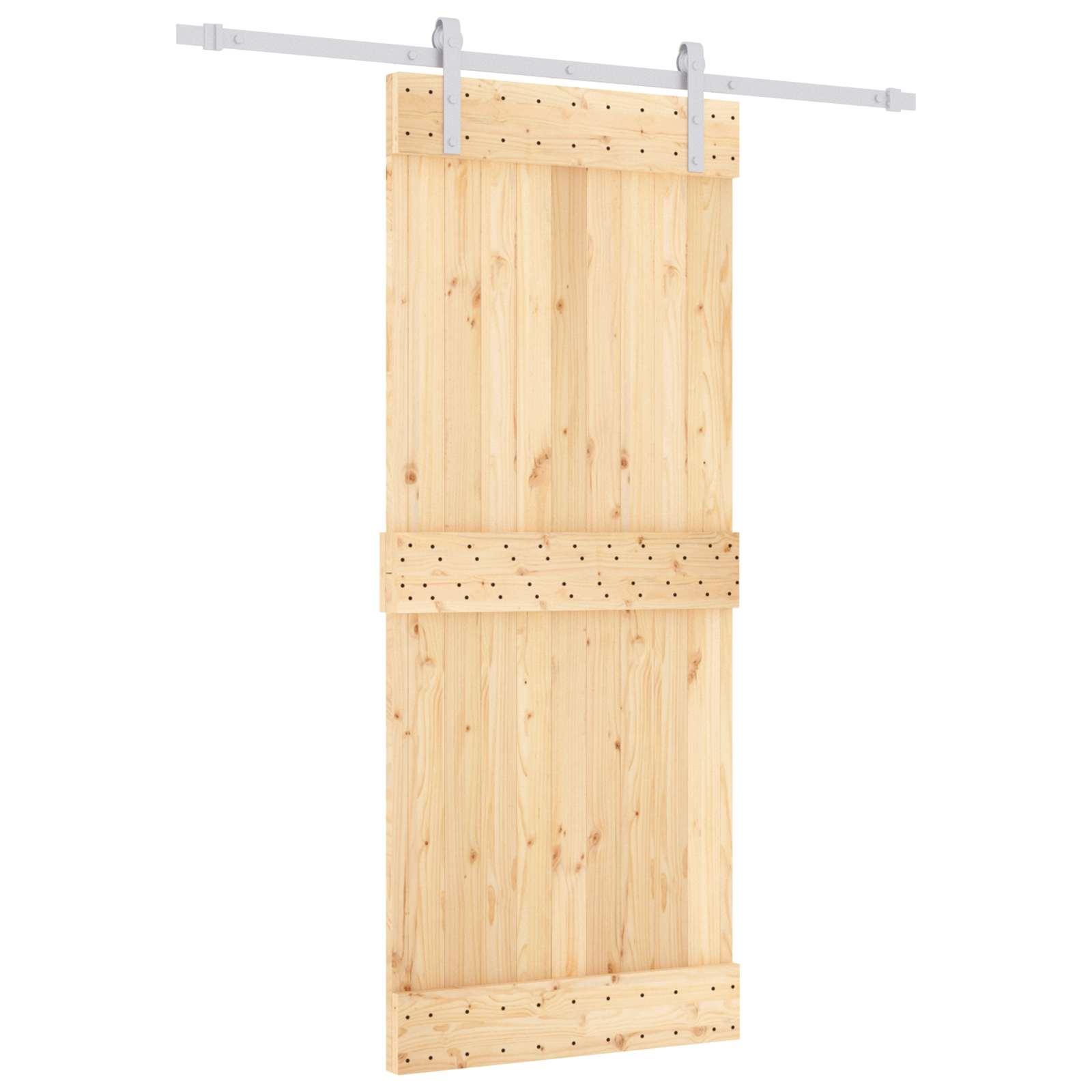 Sliding Door Natural Wood Finish 85x210cm