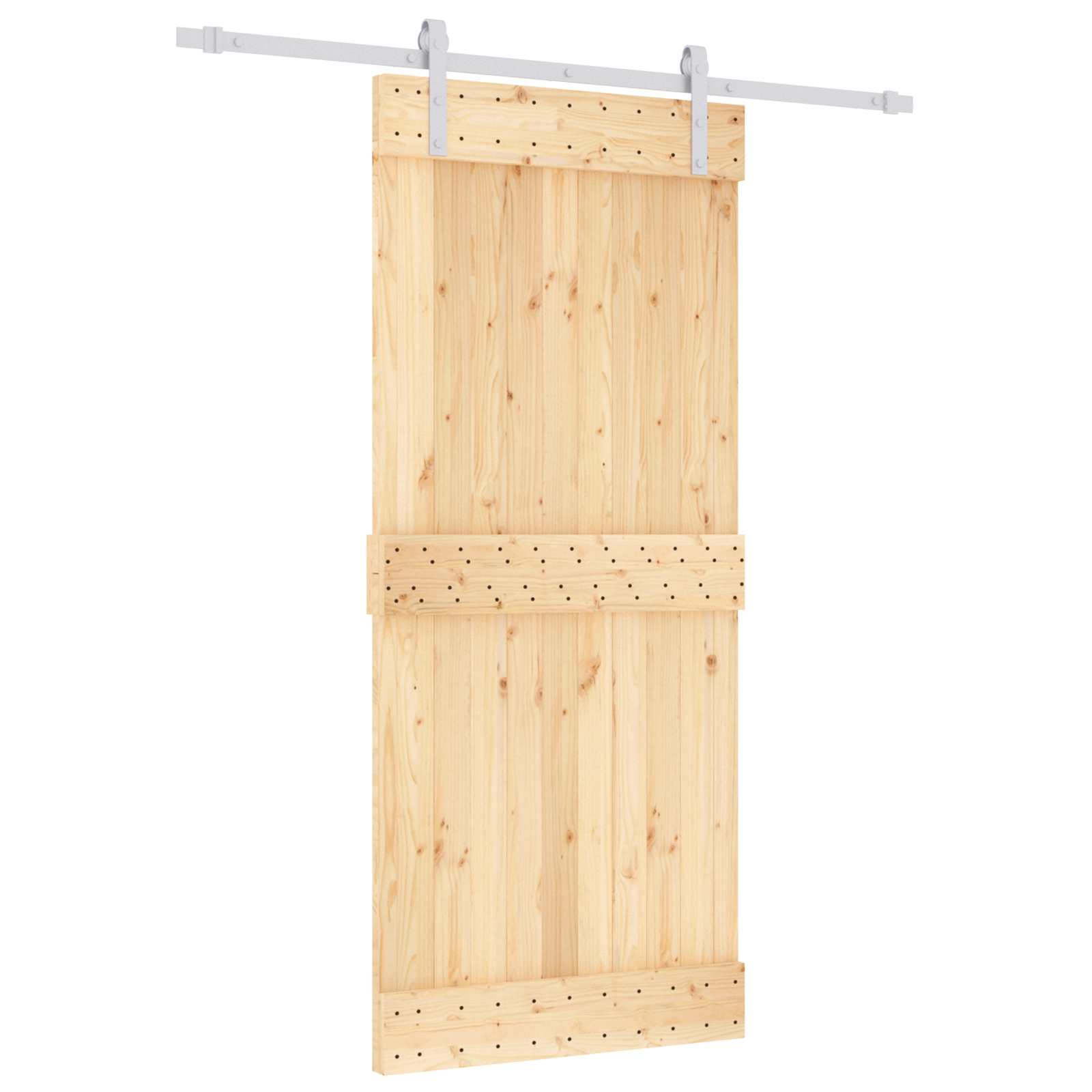 Sliding Door Natural Wood Finish 90x210cm