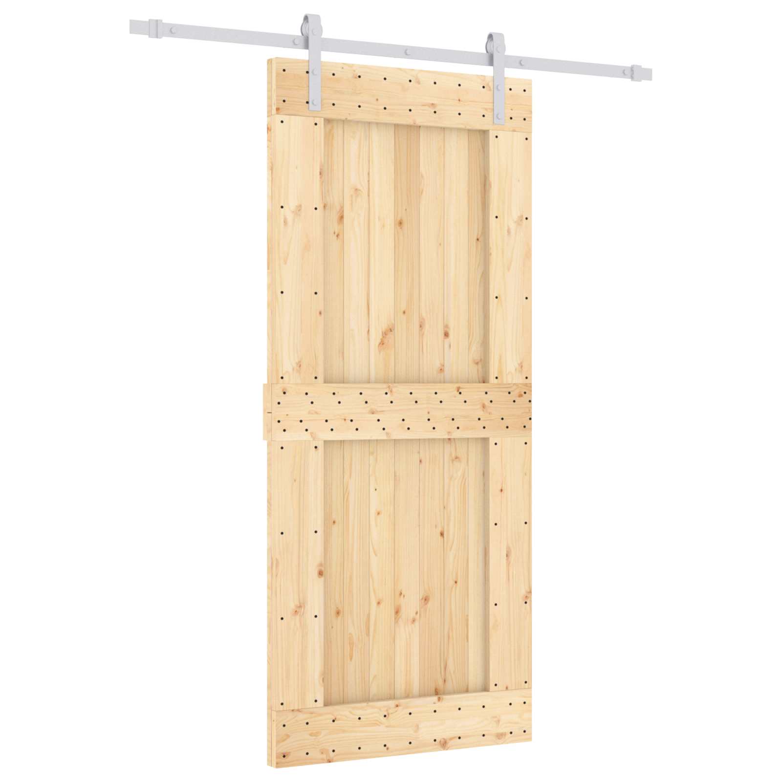 Sliding Door Natural Wood Compact 90x210cm