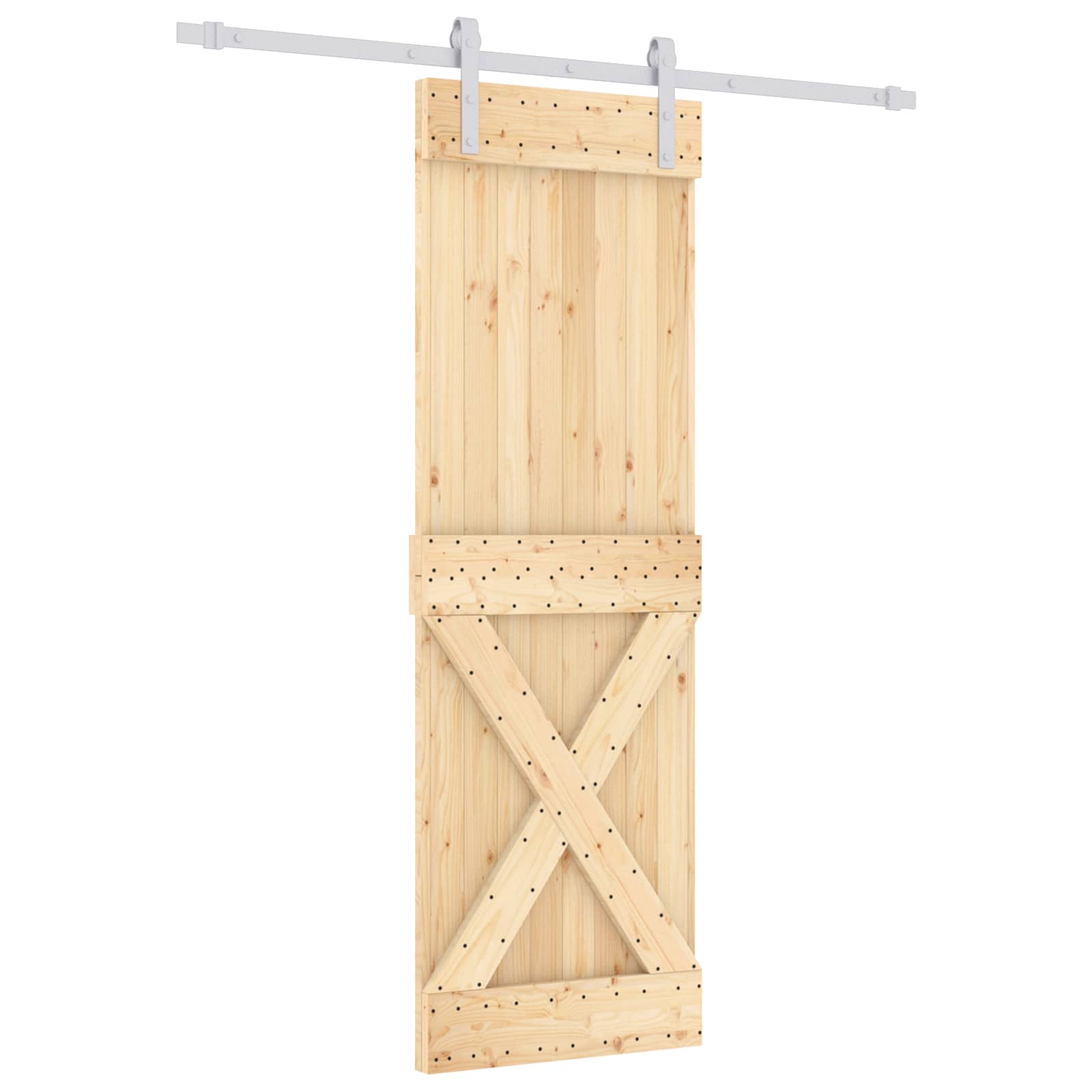 Sliding Door Natural Solid Pine 70x210cm