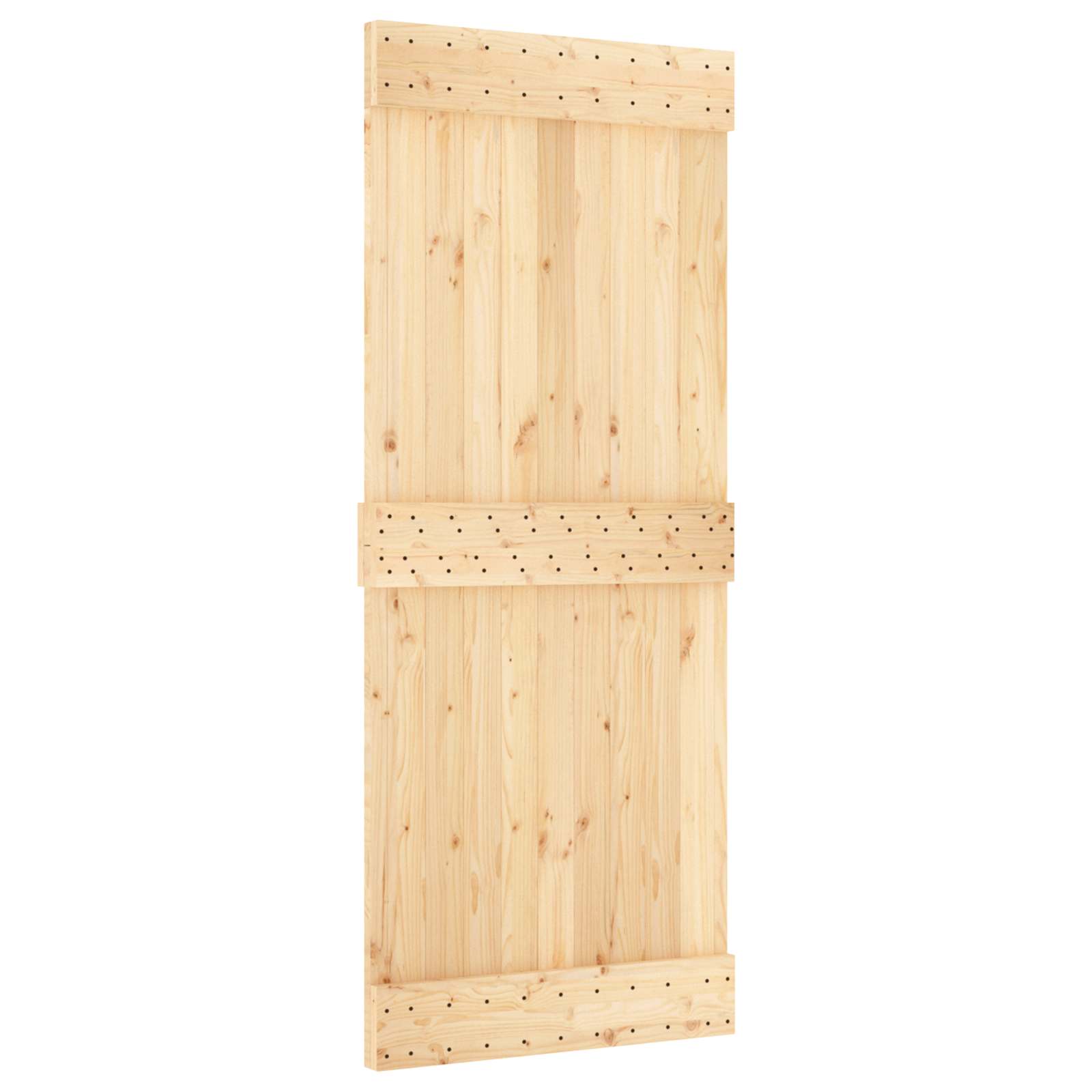 Sliding Door Natural Solid Wood 85x210cm