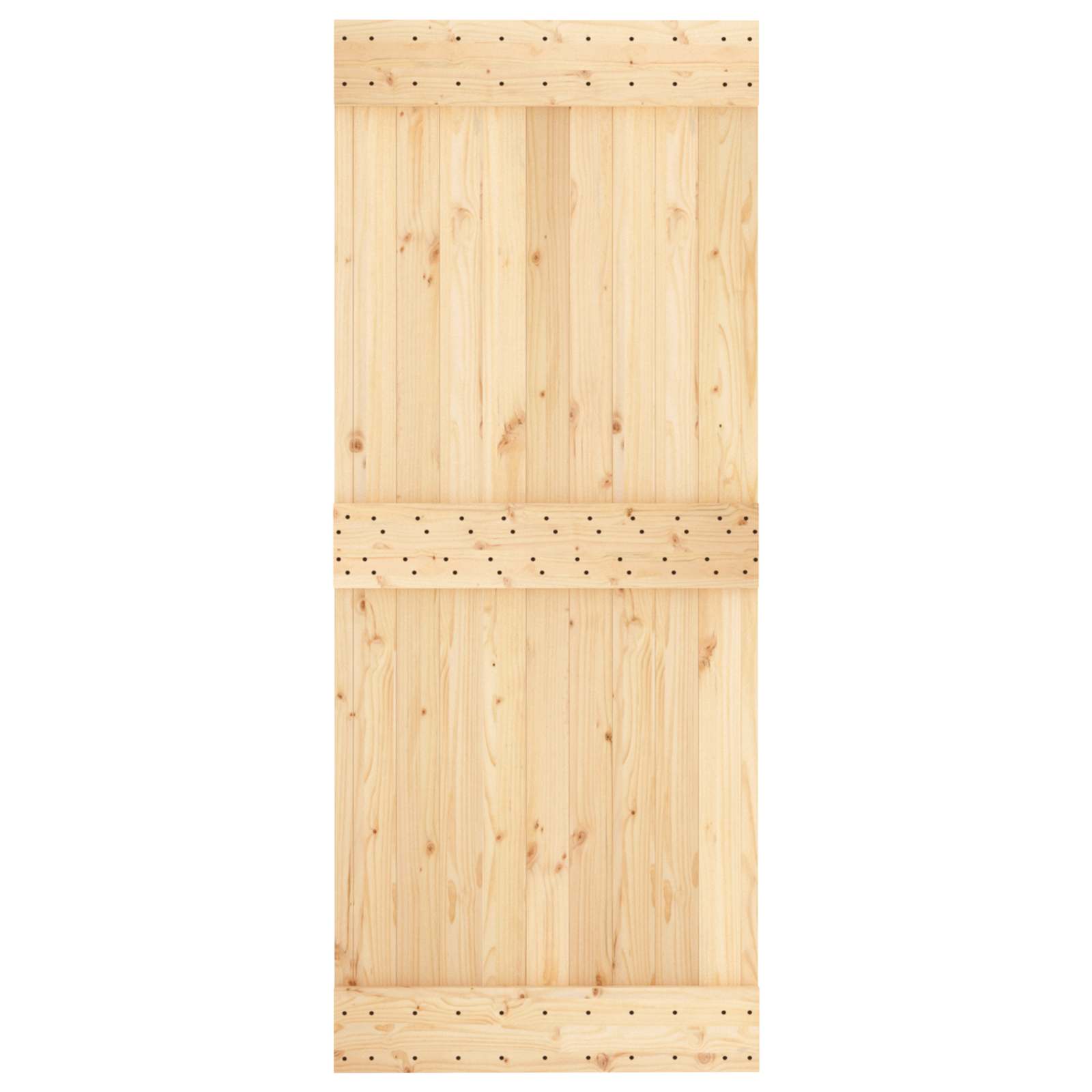 Sliding Door Natural Solid Wood 85x210cm