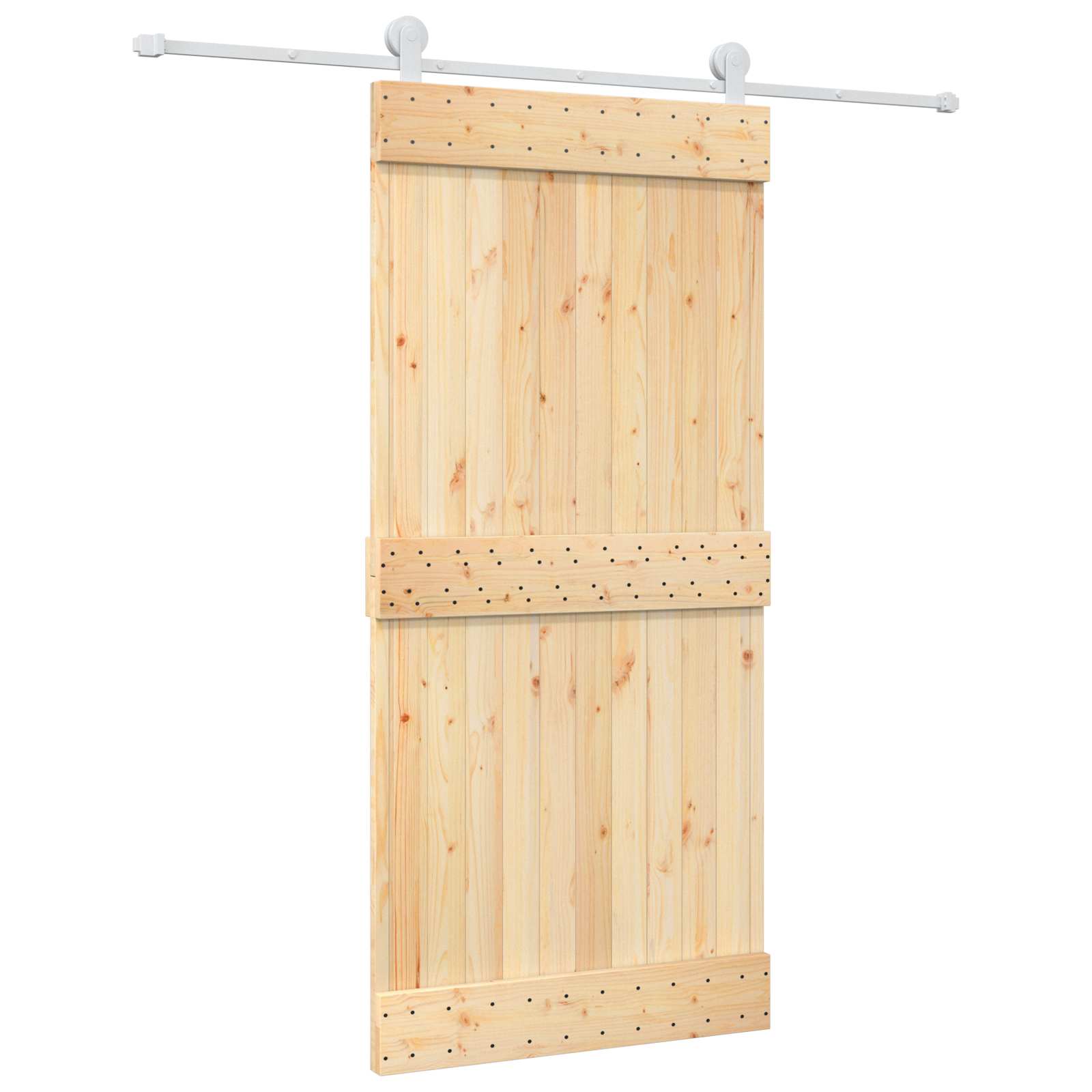 Sliding Door Natural Solid Pine 95x210cm