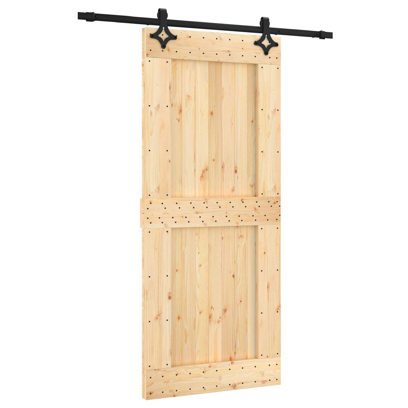 Sliding Door Natural Solid Wood