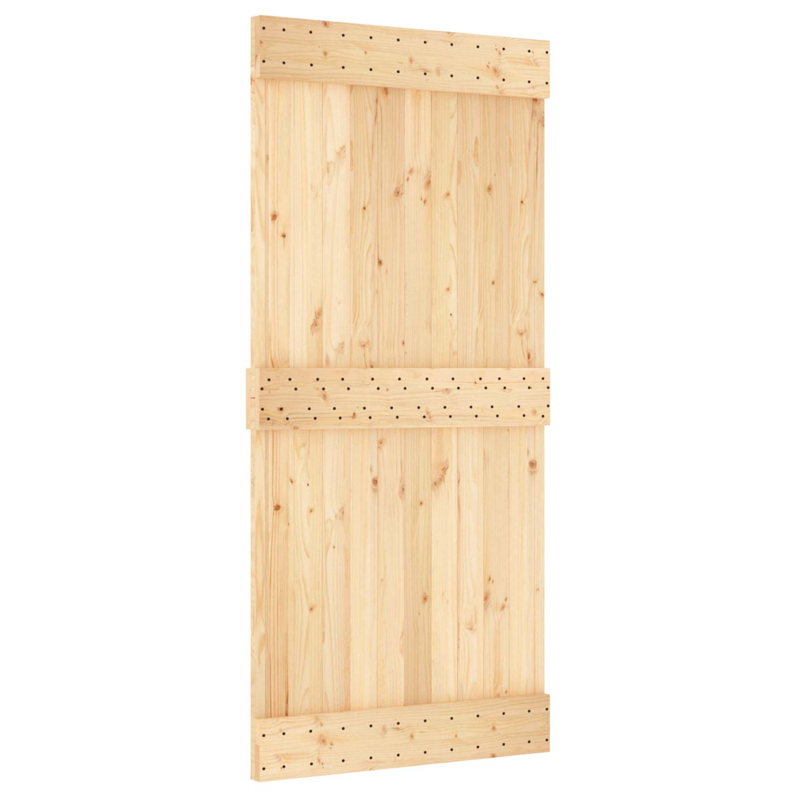 Sliding Door Natural Solid Wood 95x210cm