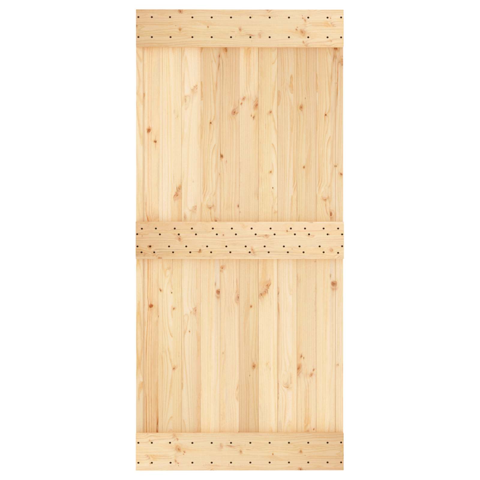 Sliding Door Natural Solid Wood 95x210cm