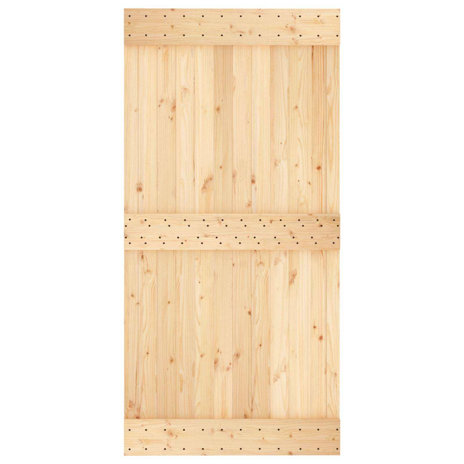 Sliding Door Natural Solid Pine 100x210cm