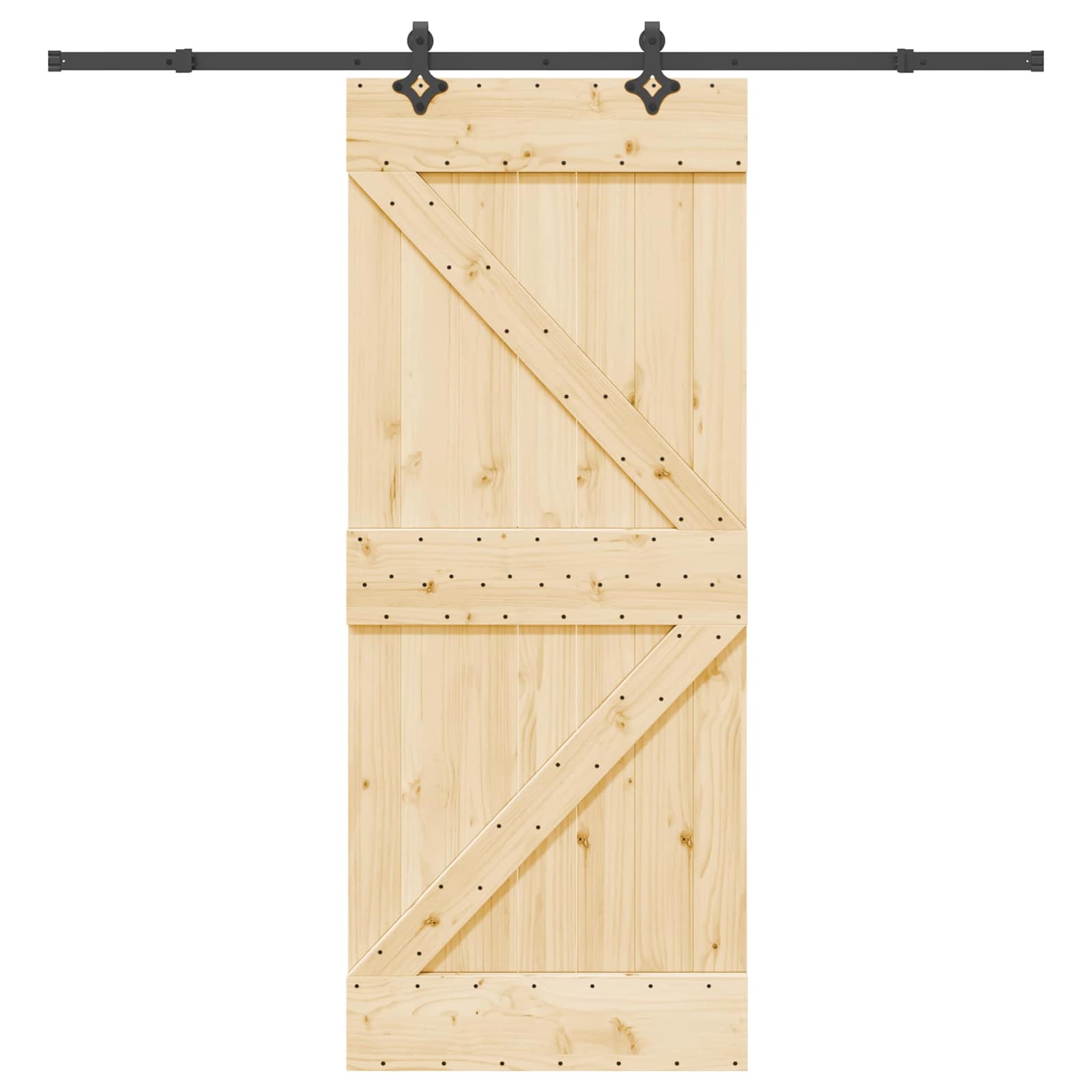 Sliding Door Pine Steel 85x210cm | Simpledeals