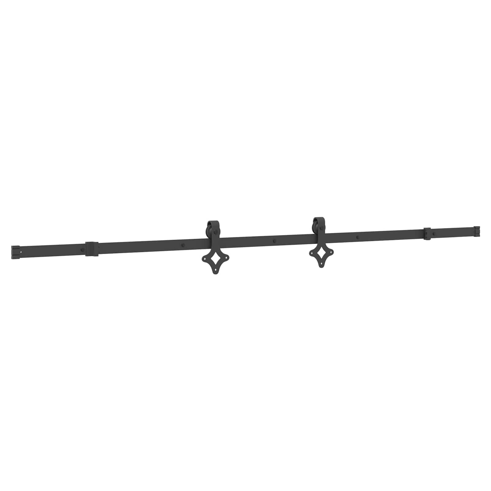 Sliding Door Pine Black Steel 80x210cm | Simpledeals